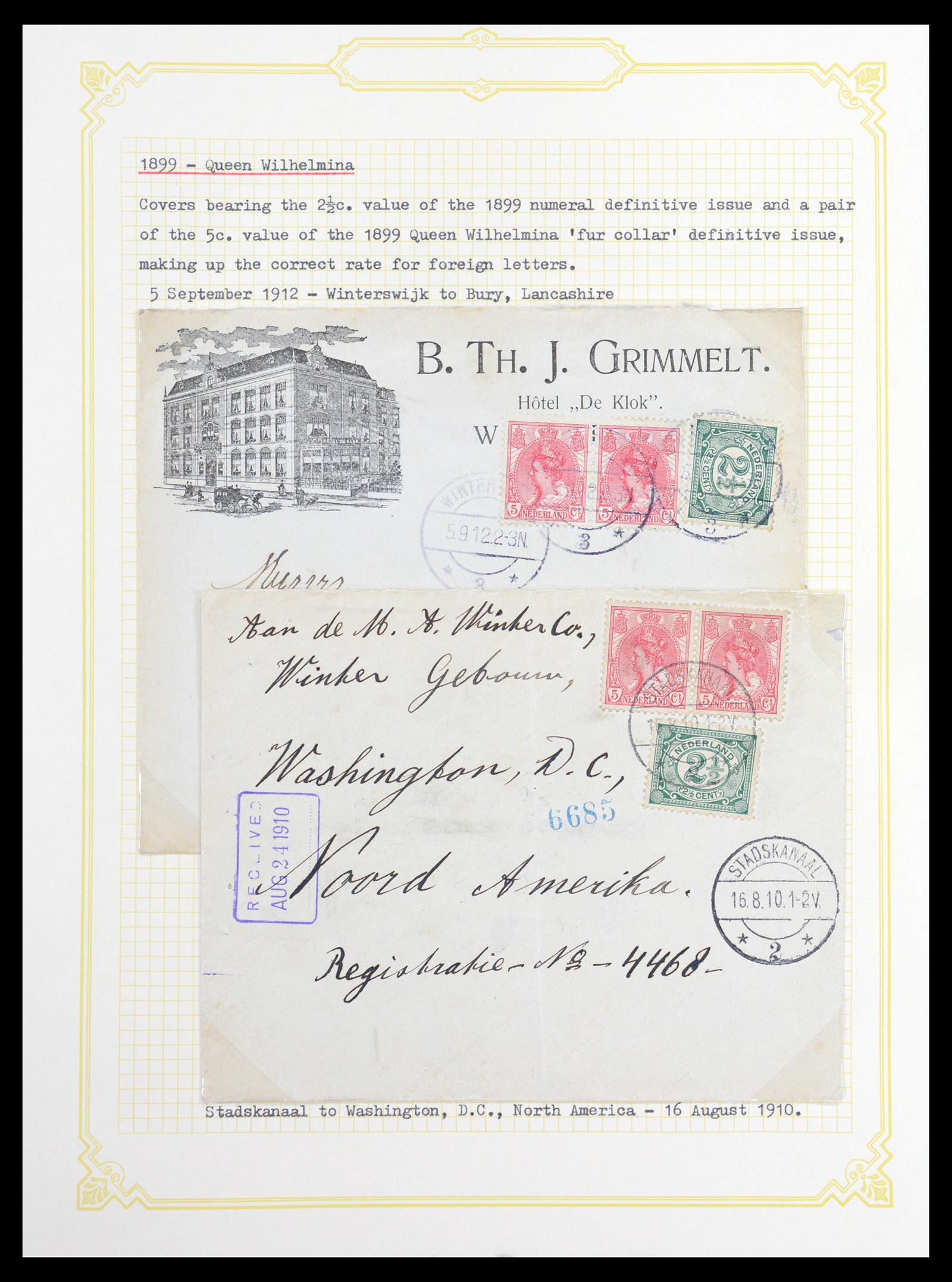 36600 007 - Postzegelverzameling 36600 Netherlands covers 1899-1952.