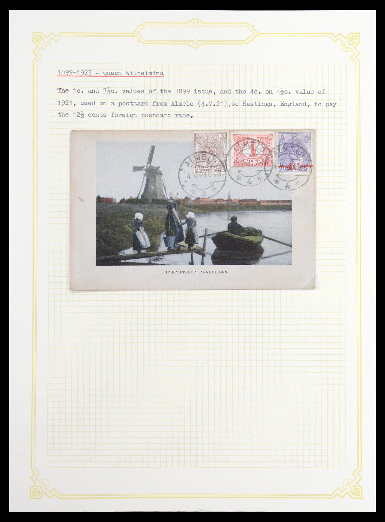 36600 008 - Postzegelverzameling 36600 Netherlands covers 1899-1952.