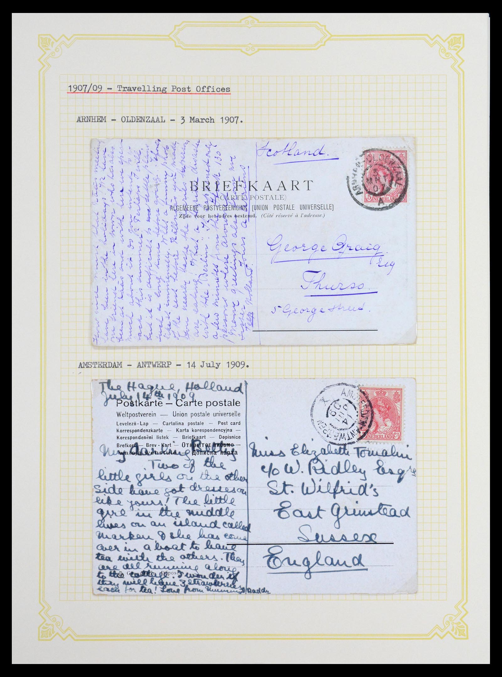 36600 015 - Stamp collection 36600 Nederland brieven 1899-1952.