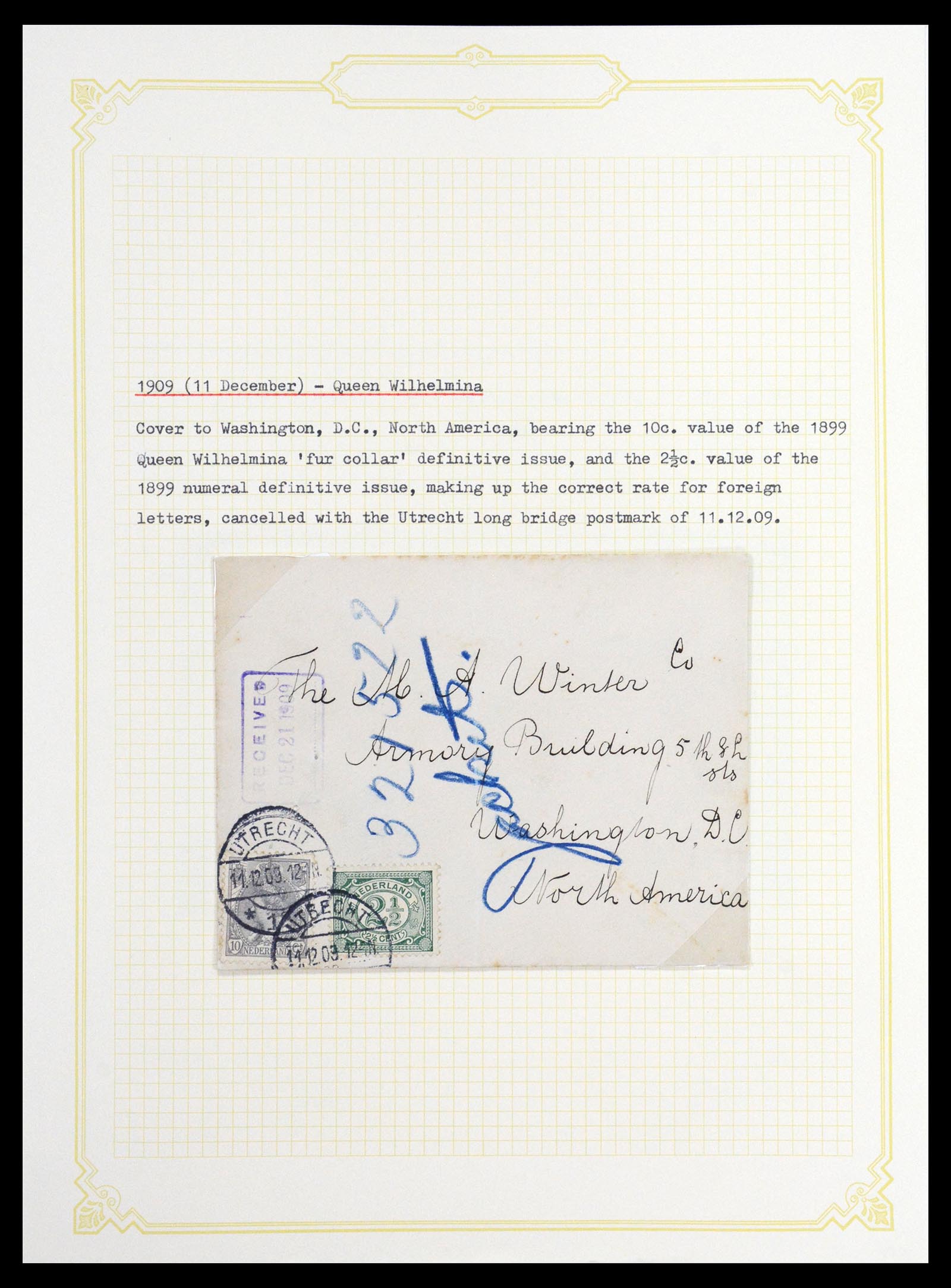 36600 018 - Postzegelverzameling 36600 Netherlands covers 1899-1952.