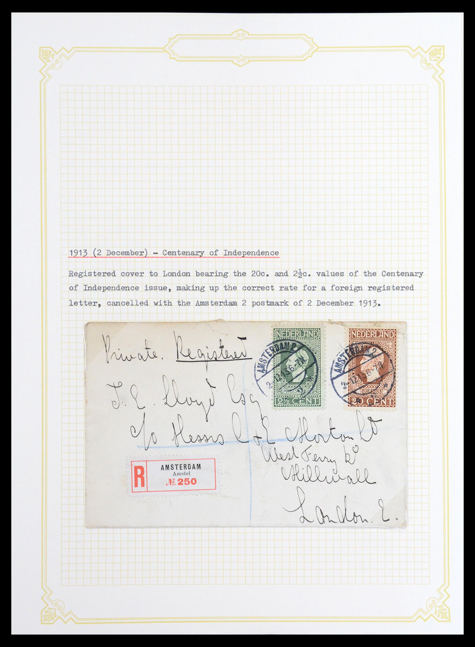 36600 021 - Stamp collection 36600 Nederland brieven 1899-1952.