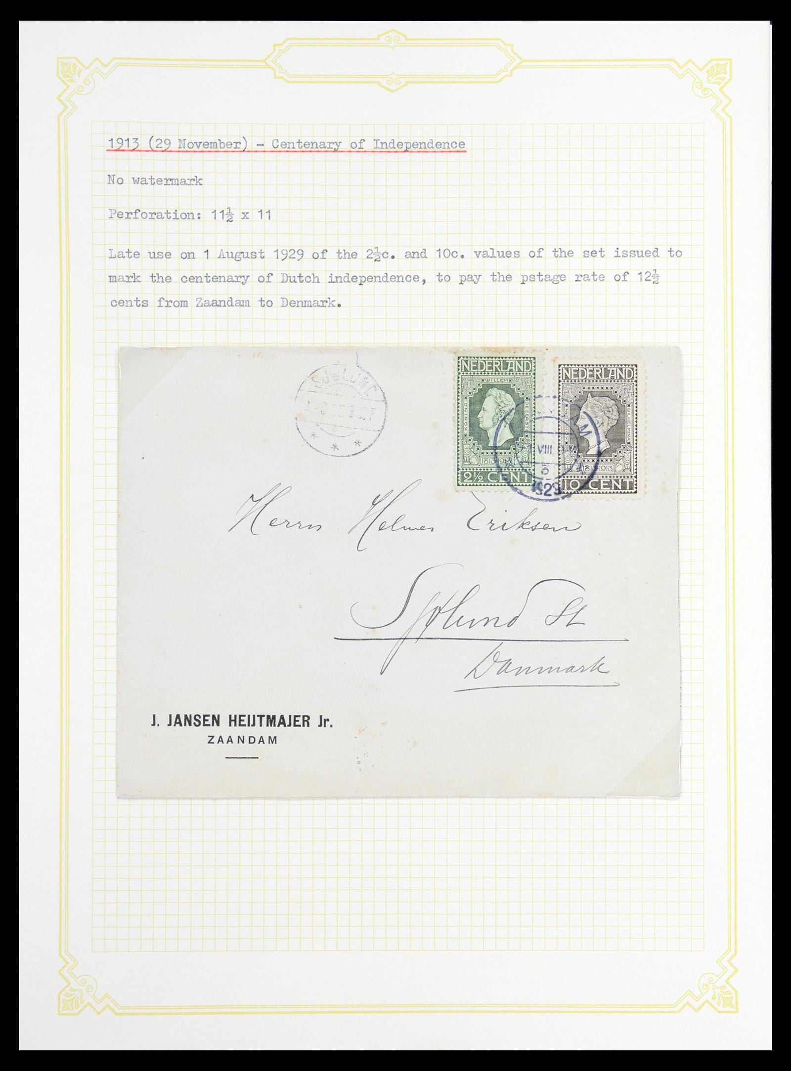 36600 023 - Stamp collection 36600 Nederland brieven 1899-1952.