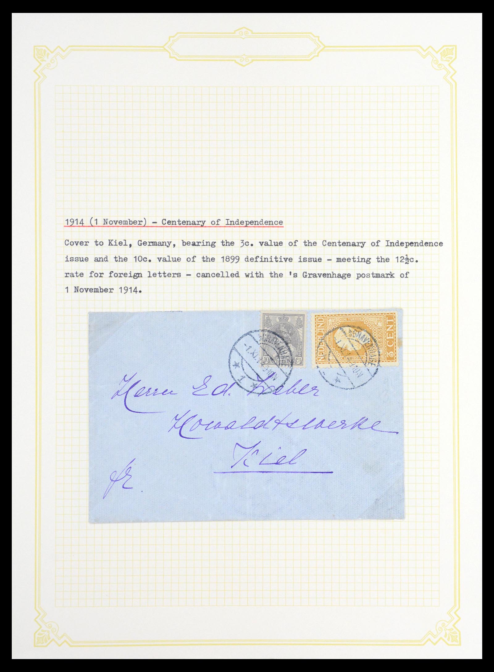 36600 024 - Stamp collection 36600 Nederland brieven 1899-1952.