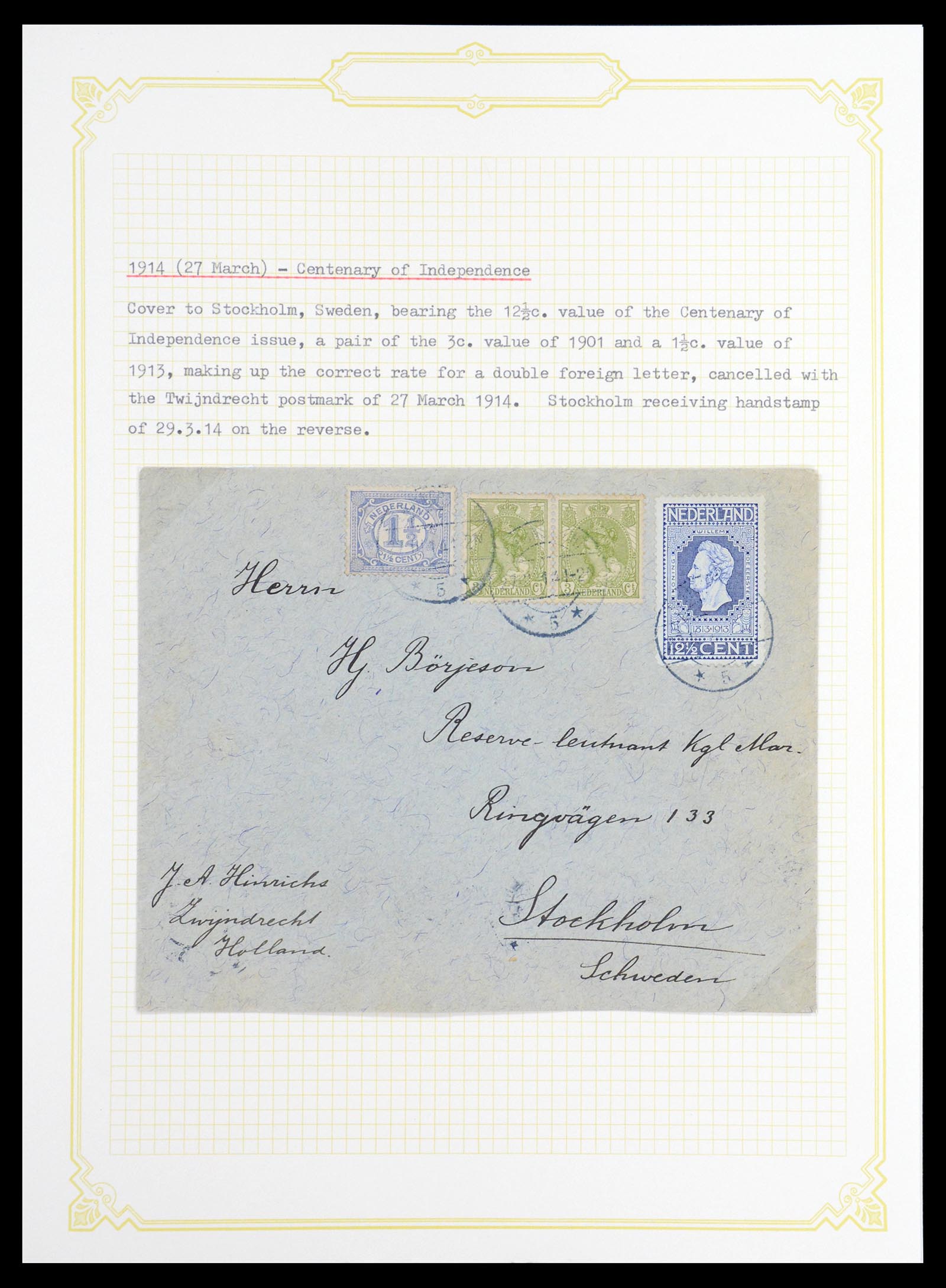 36600 025 - Stamp collection 36600 Nederland brieven 1899-1952.