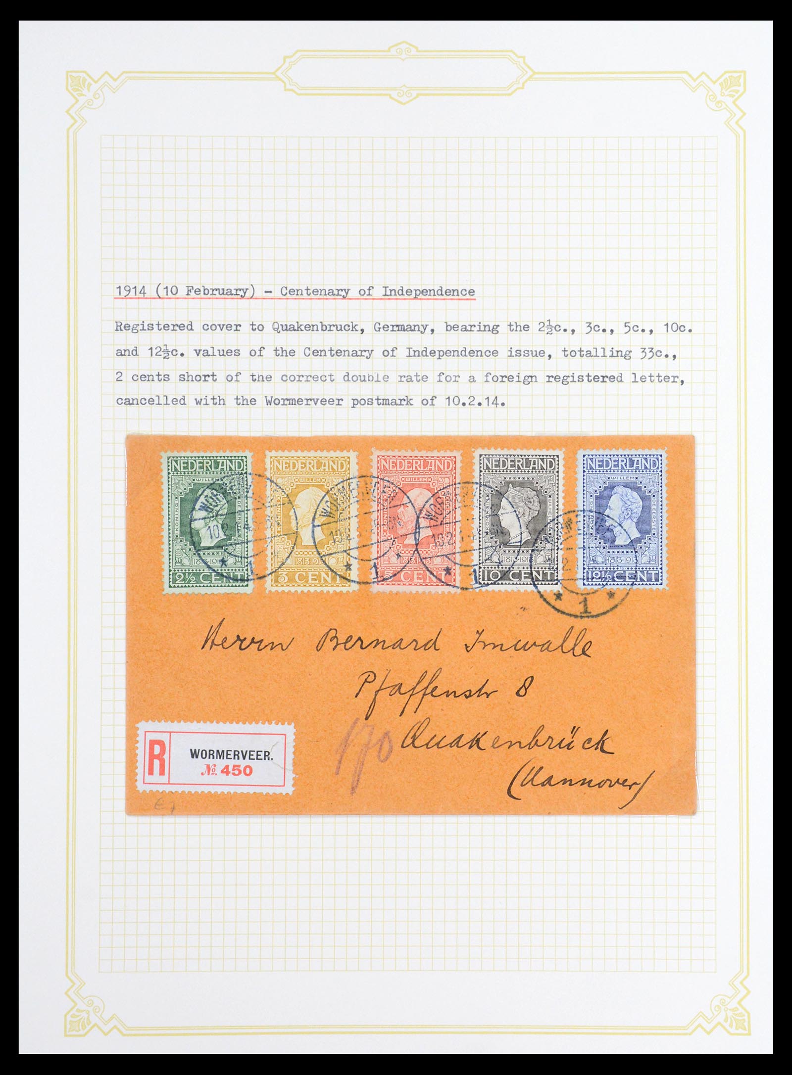 36600 026 - Stamp collection 36600 Nederland brieven 1899-1952.