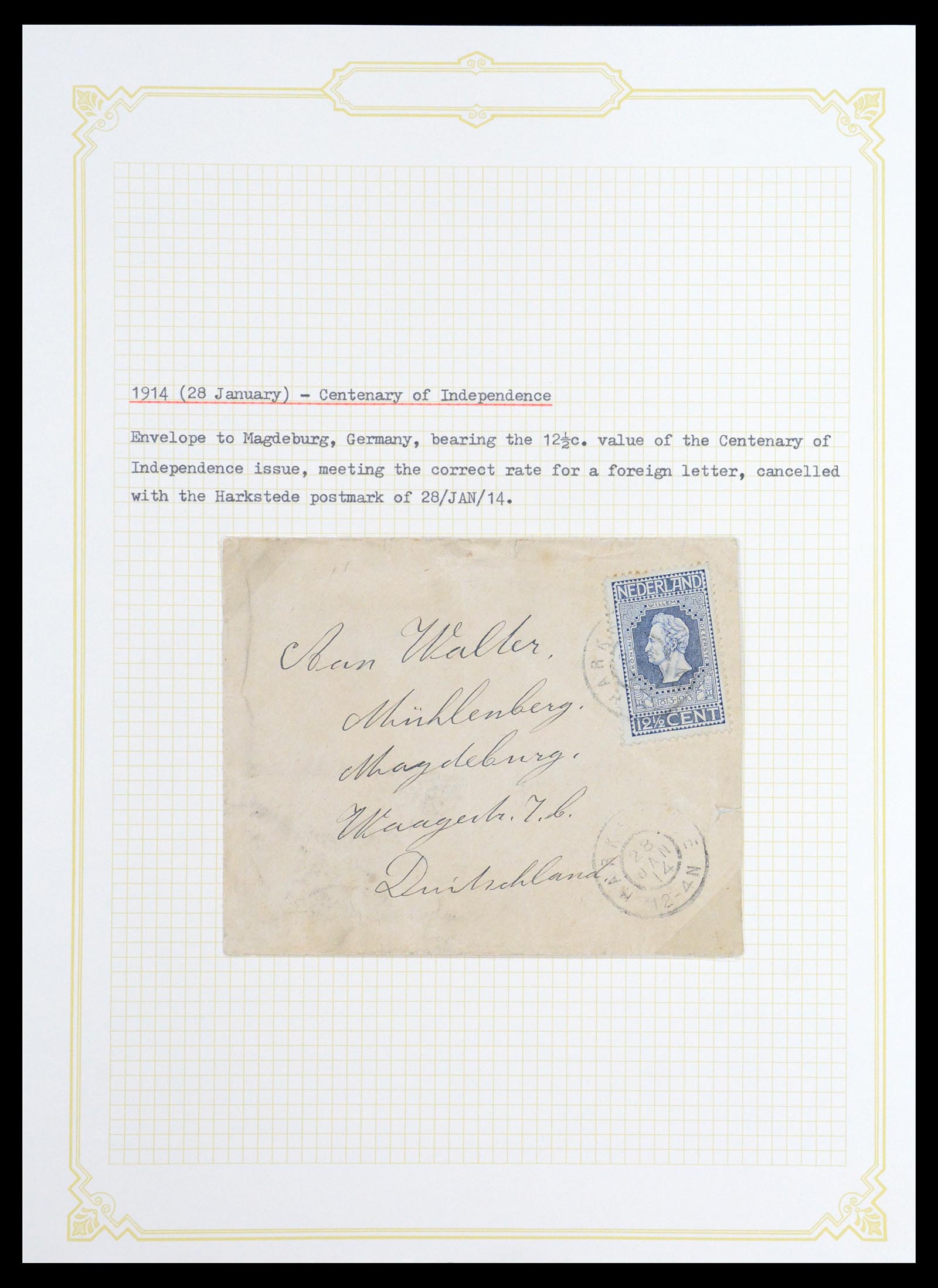 36600 027 - Stamp collection 36600 Nederland brieven 1899-1952.