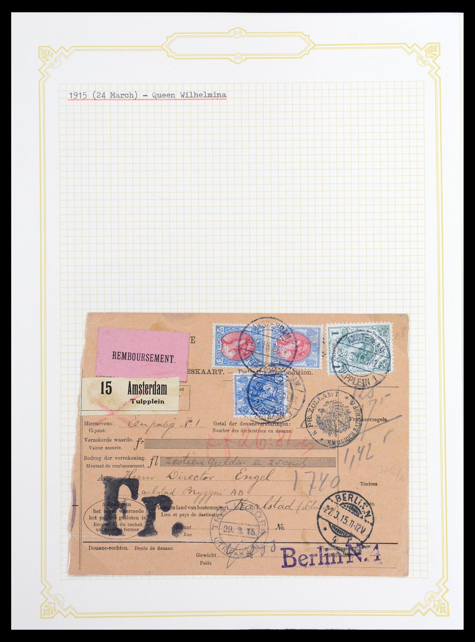 36600 032 - Stamp collection 36600 Nederland brieven 1899-1952.