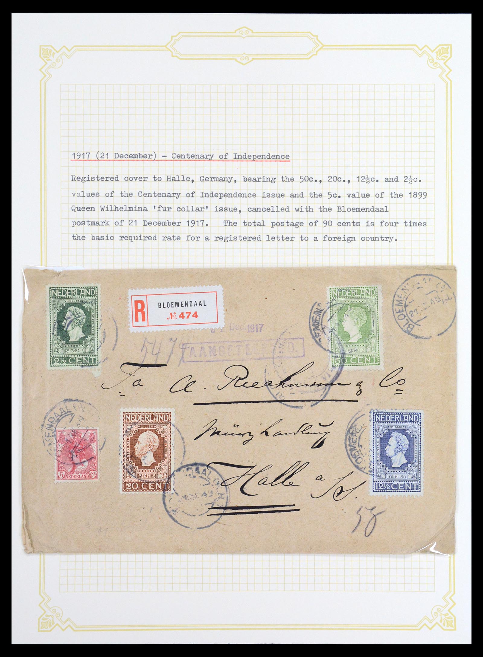 36600 039 - Stamp collection 36600 Nederland brieven 1899-1952.