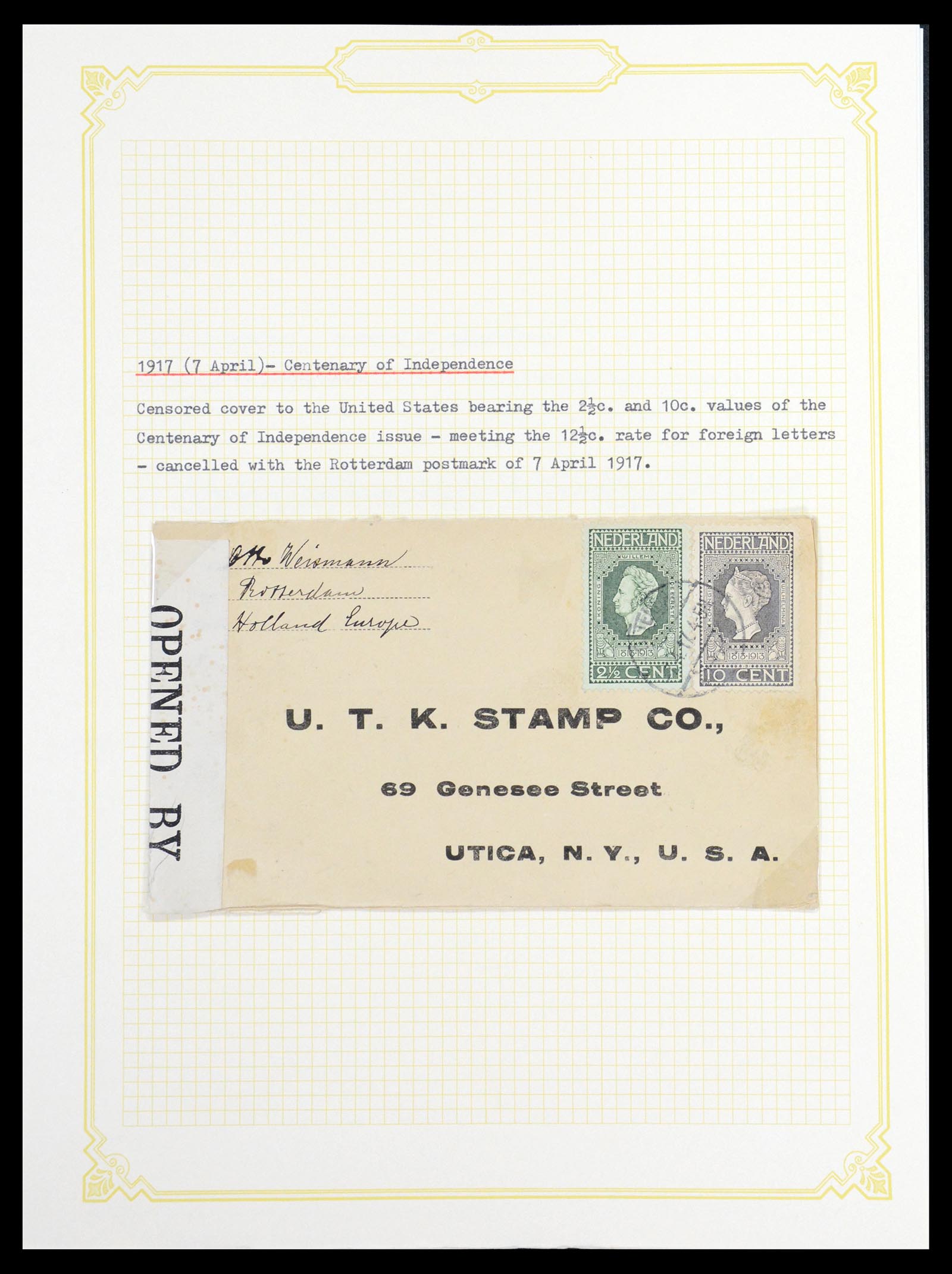 36600 042 - Stamp collection 36600 Nederland brieven 1899-1952.