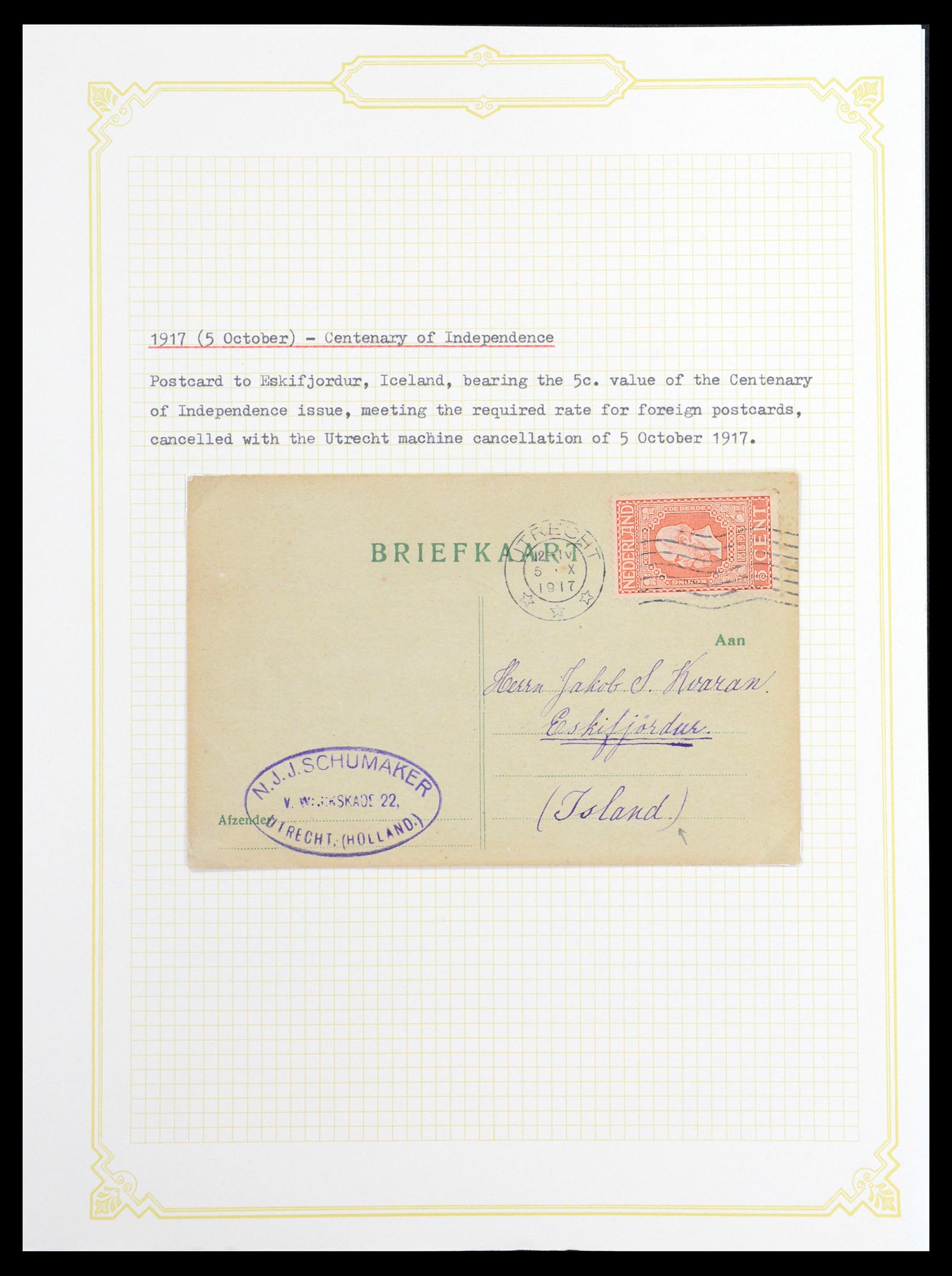 36600 043 - Stamp collection 36600 Nederland brieven 1899-1952.