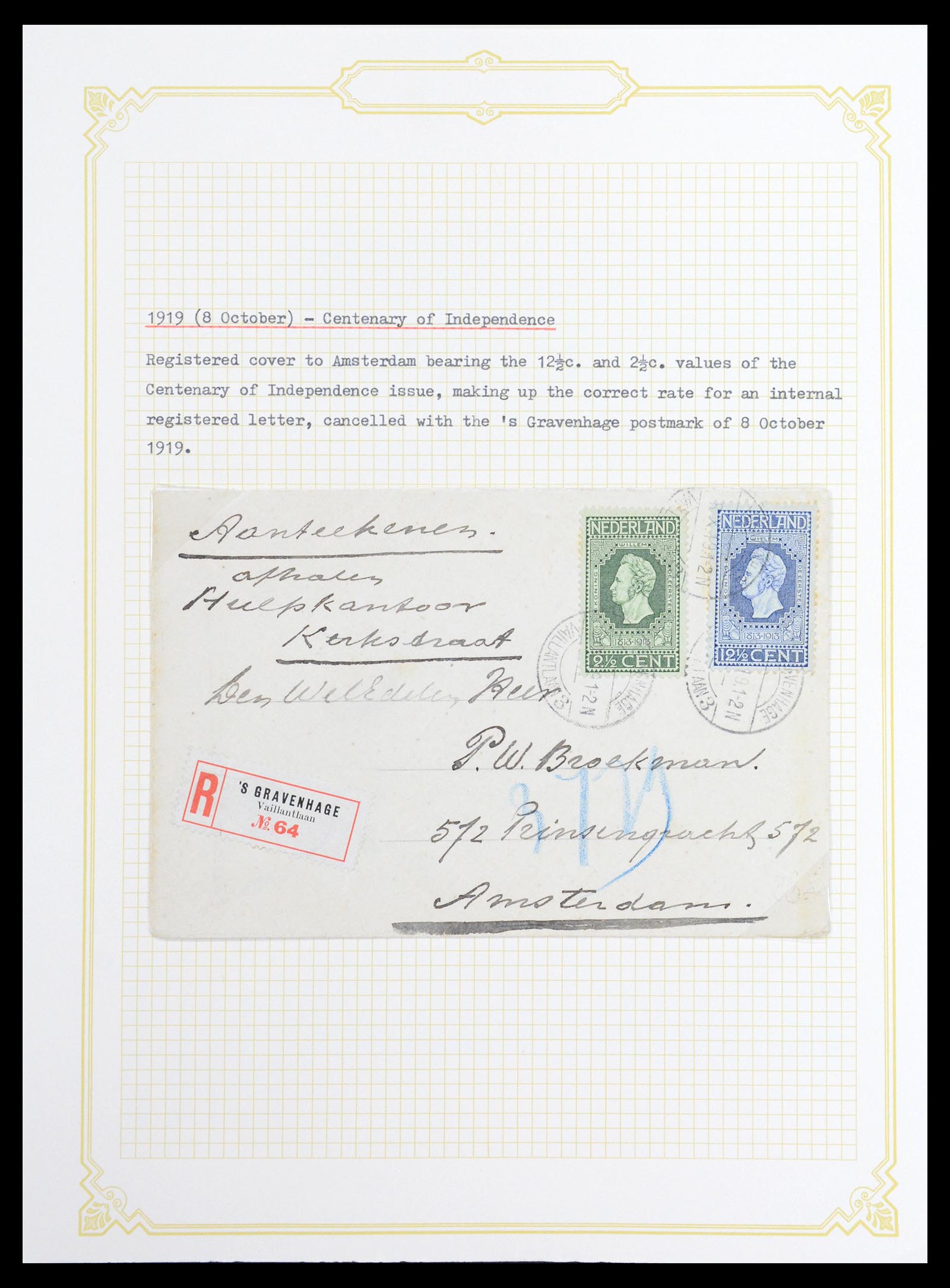 36600 049 - Stamp collection 36600 Nederland brieven 1899-1952.