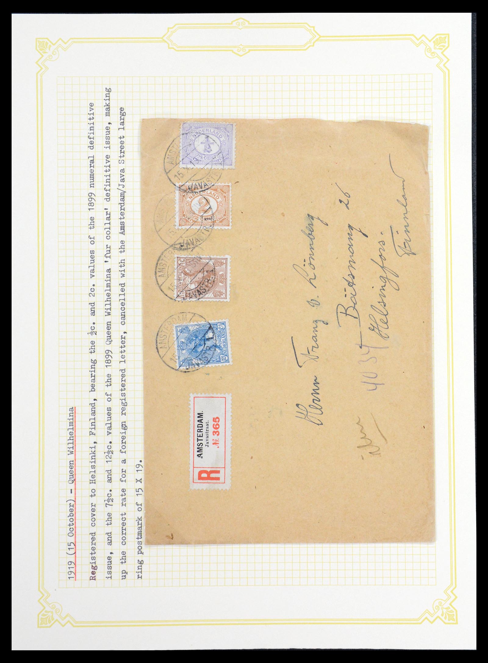 36600 050 - Stamp collection 36600 Nederland brieven 1899-1952.