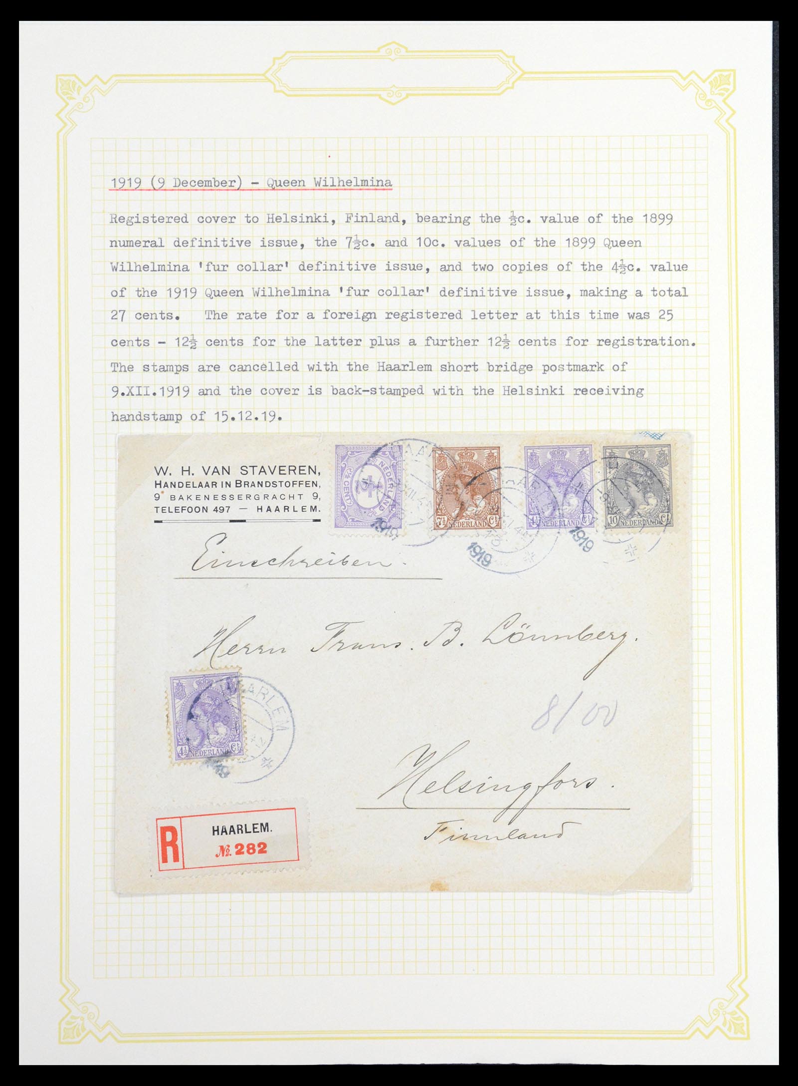 36600 051 - Postzegelverzameling 36600 Netherlands covers 1899-1952.