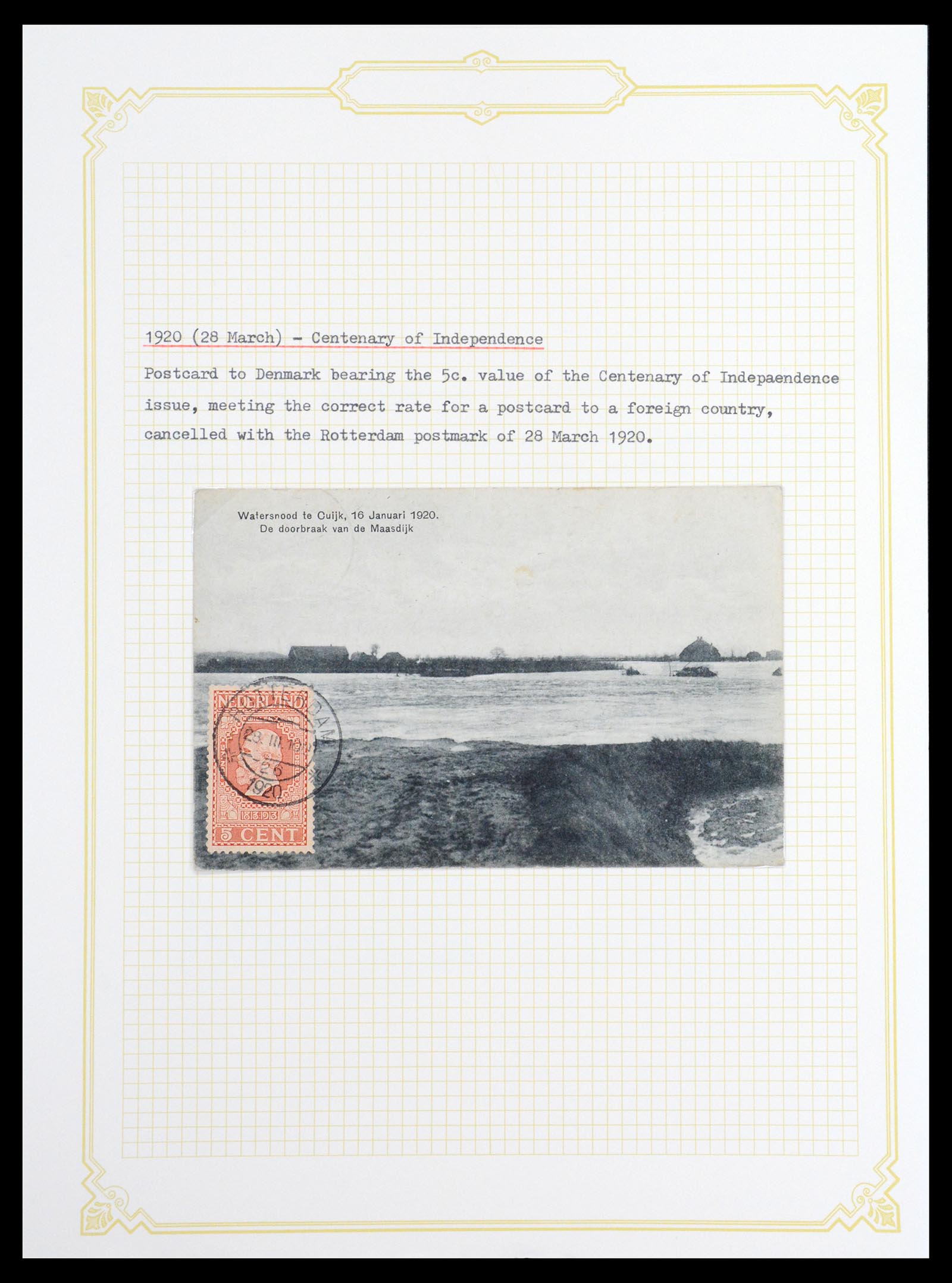 36600 053 - Stamp collection 36600 Nederland brieven 1899-1952.