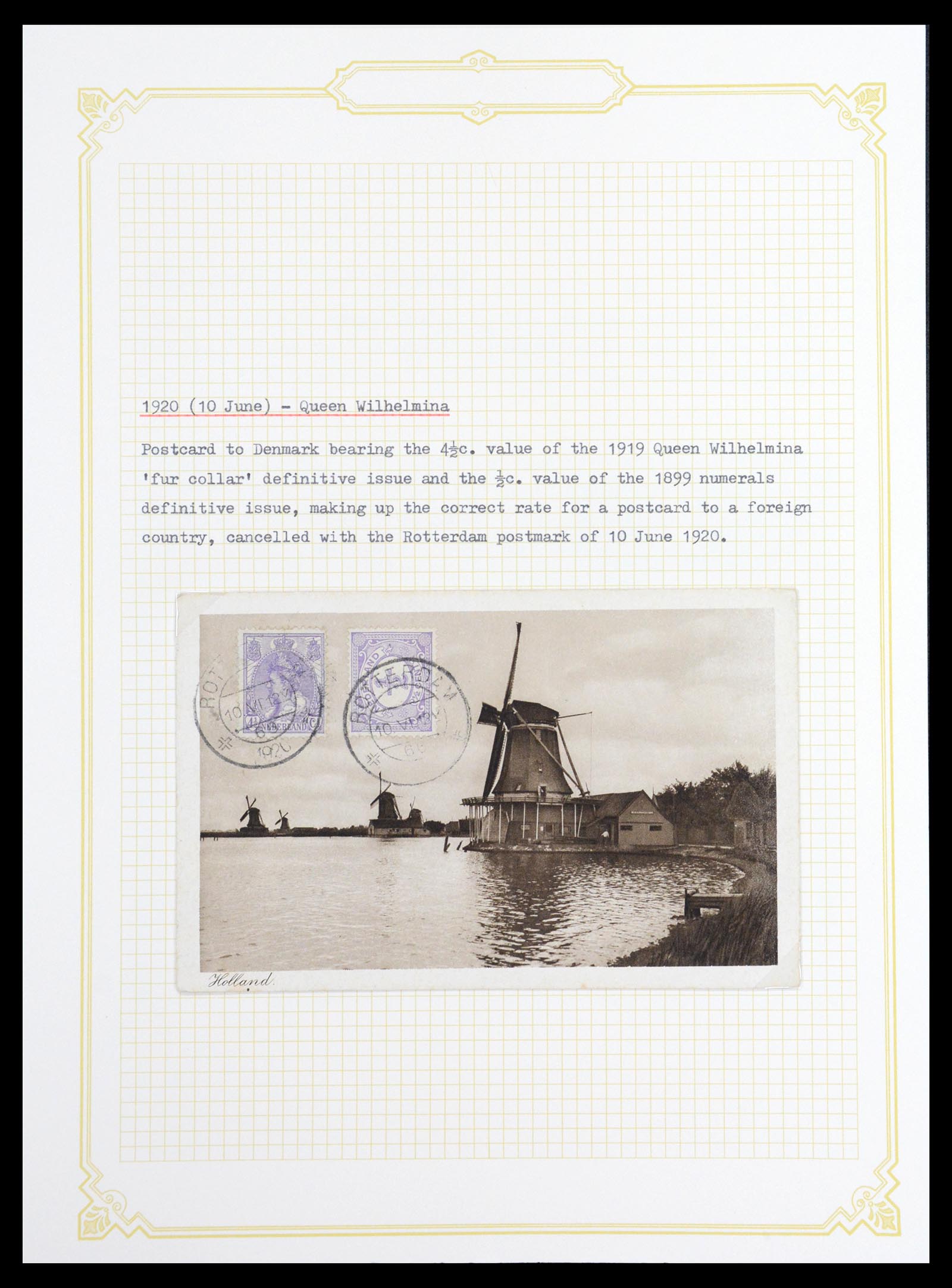 36600 055 - Stamp collection 36600 Nederland brieven 1899-1952.