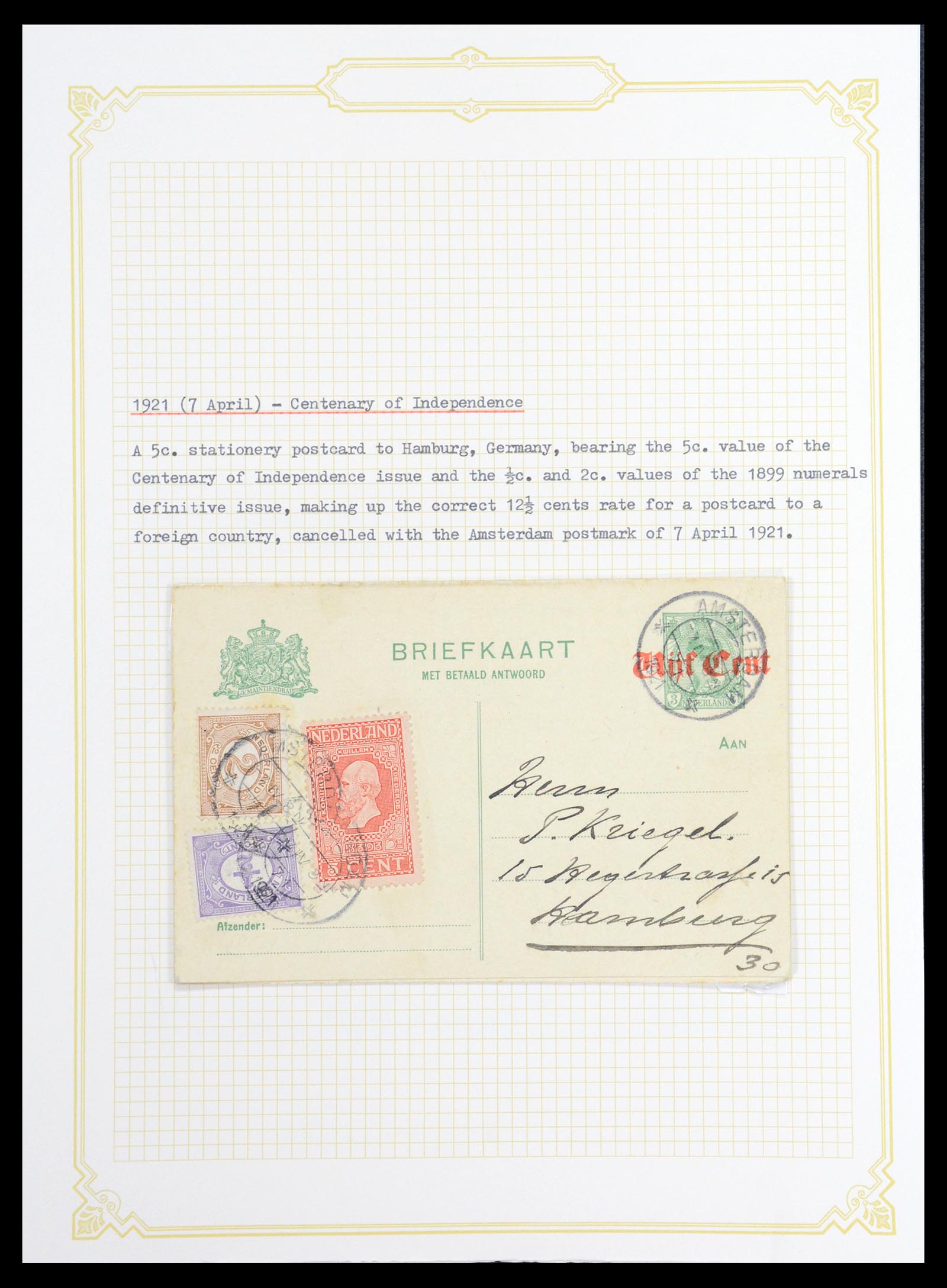 36600 058 - Stamp collection 36600 Nederland brieven 1899-1952.