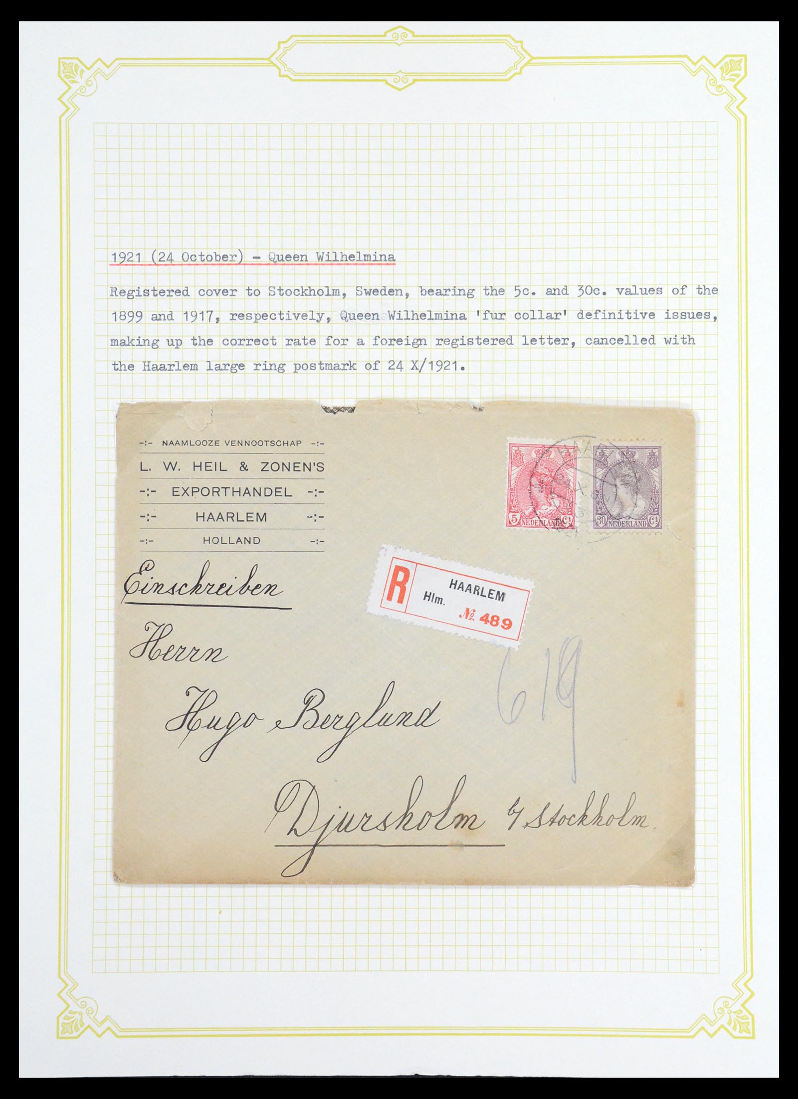 36600 059 - Postzegelverzameling 36600 Netherlands covers 1899-1952.