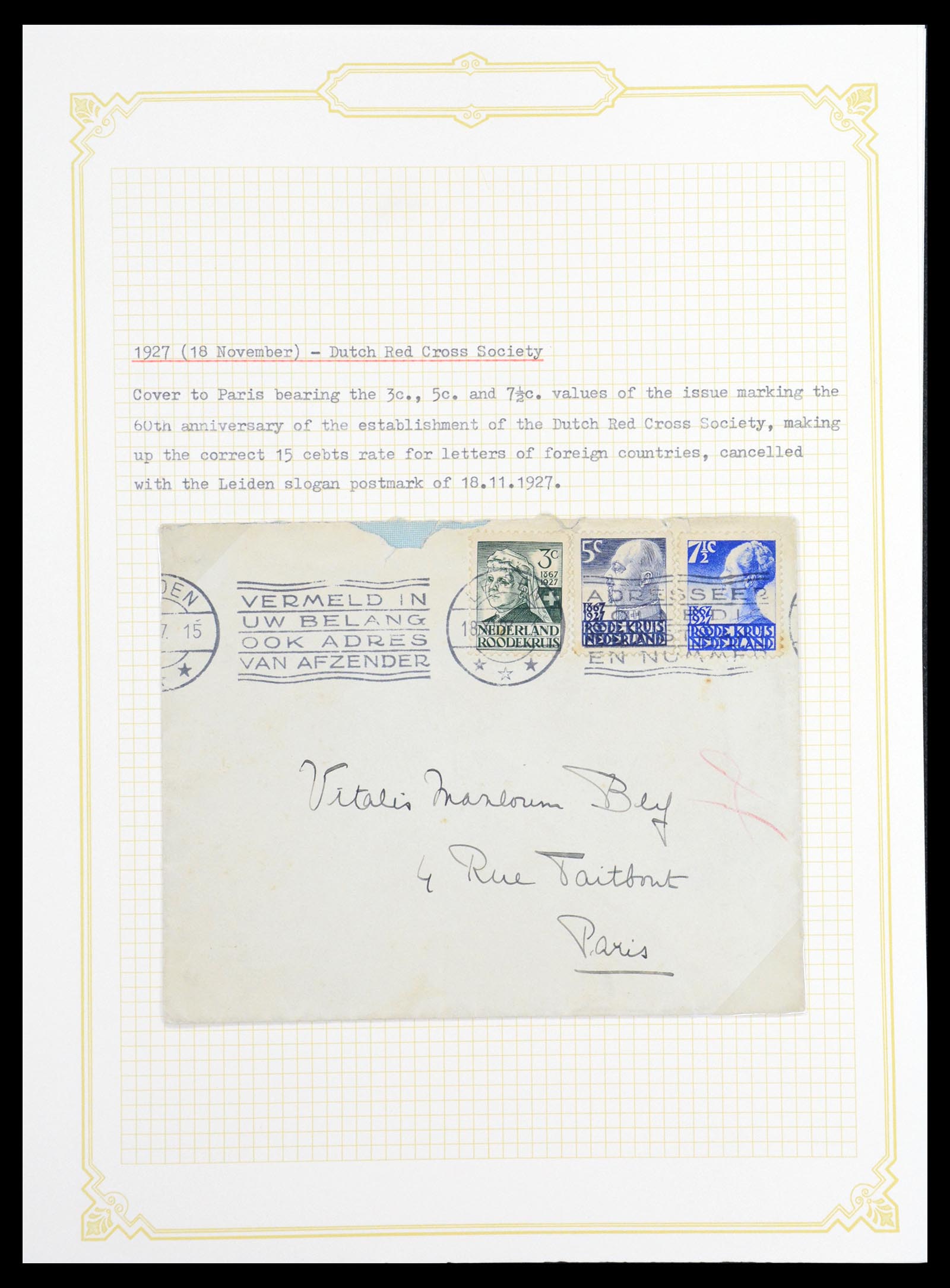 36600 083 - Postzegelverzameling 36600 Netherlands covers 1899-1952.