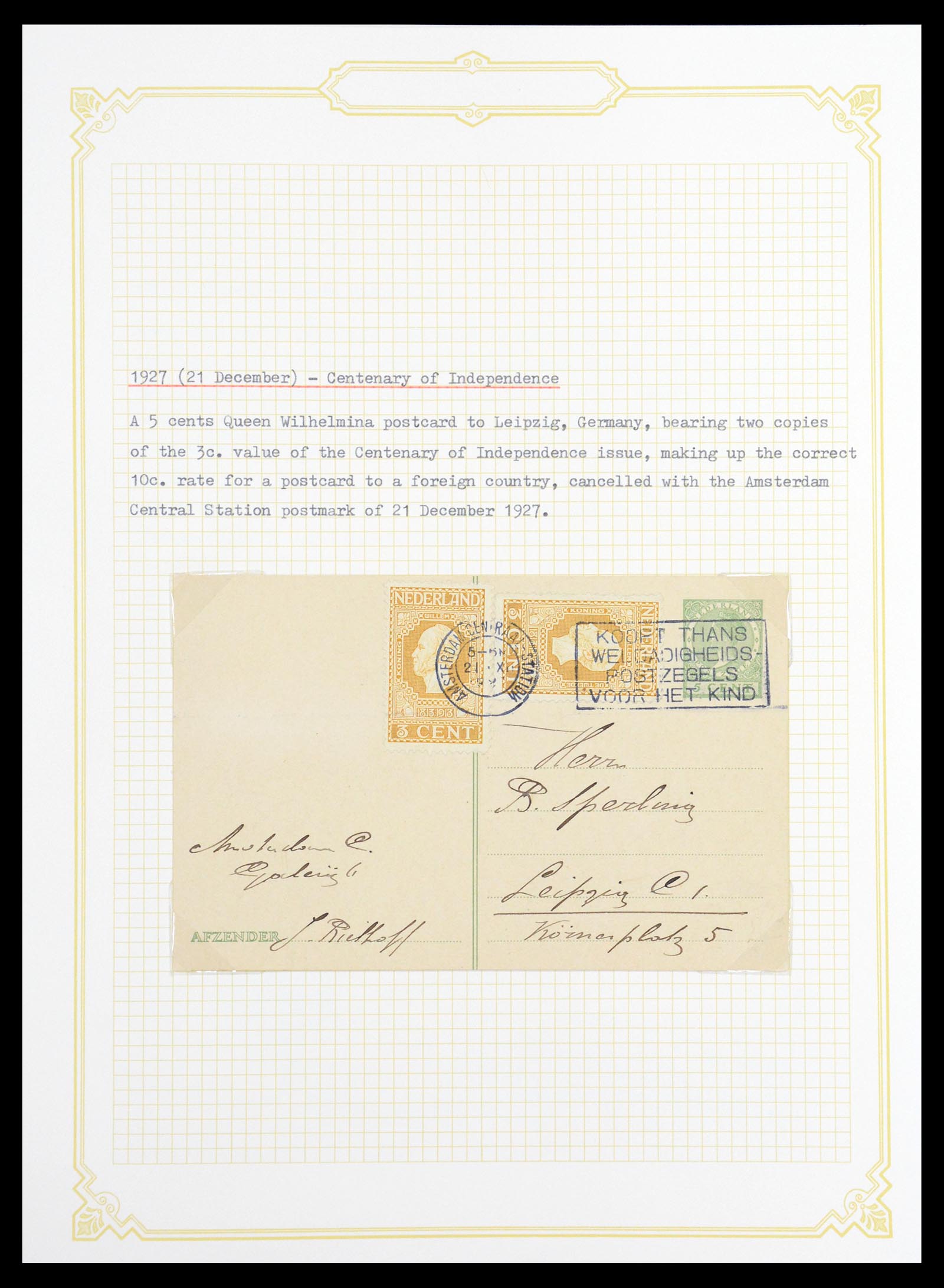 36600 084 - Postzegelverzameling 36600 Netherlands covers 1899-1952.