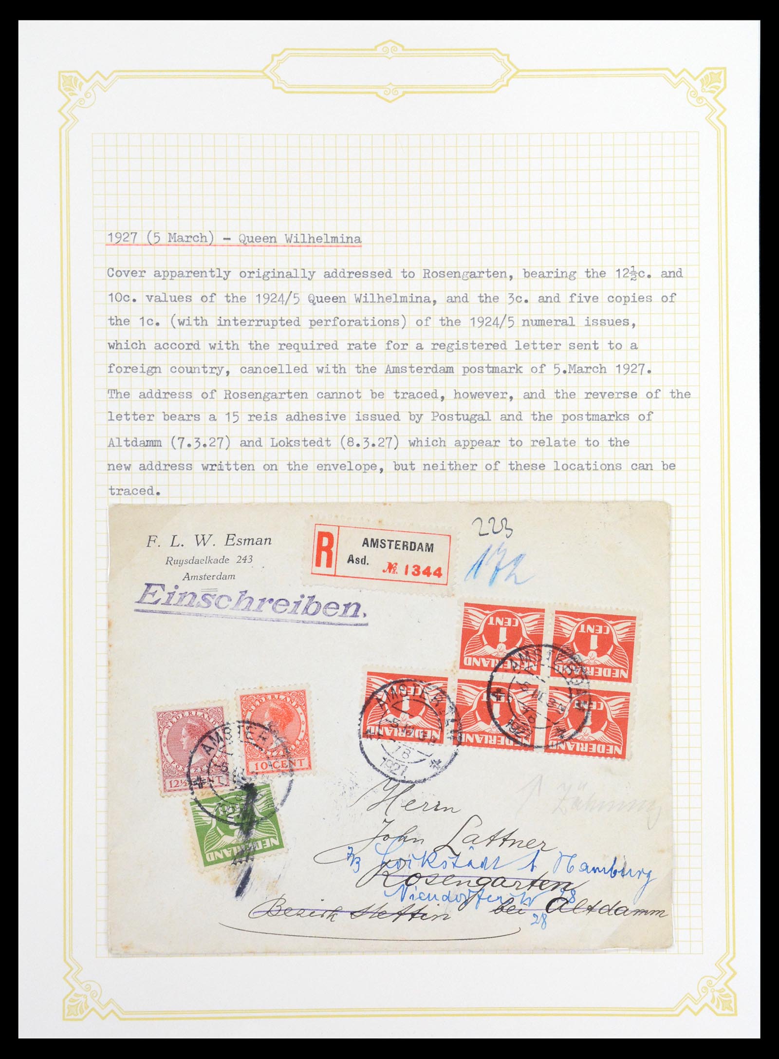 36600 085 - Postzegelverzameling 36600 Netherlands covers 1899-1952.