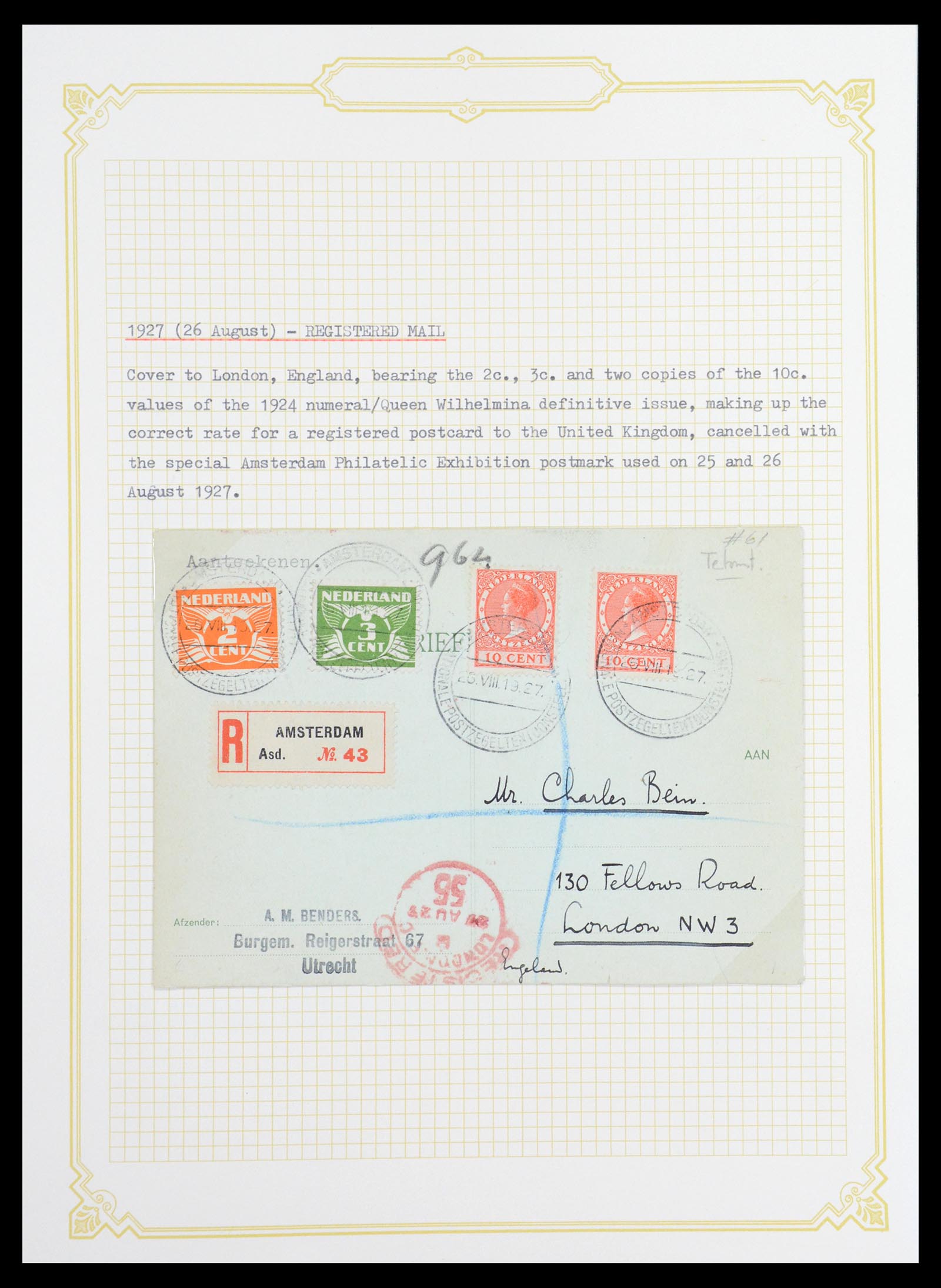 36600 086 - Postzegelverzameling 36600 Netherlands covers 1899-1952.