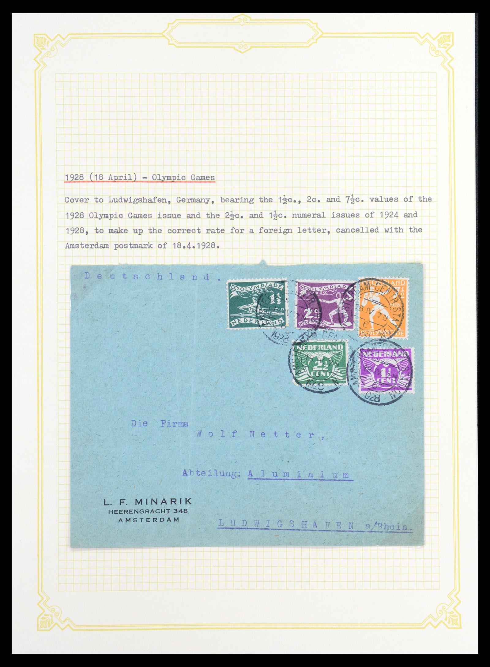 36600 088 - Postzegelverzameling 36600 Netherlands covers 1899-1952.