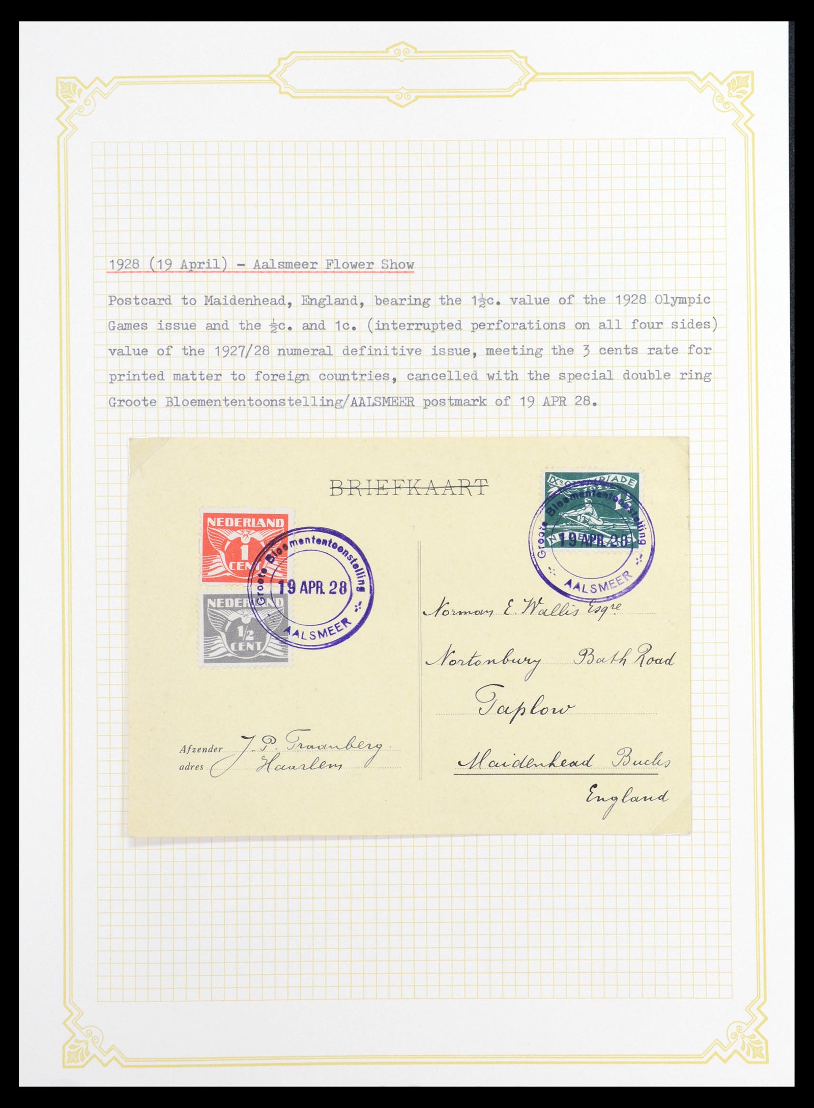 36600 089 - Postzegelverzameling 36600 Netherlands covers 1899-1952.
