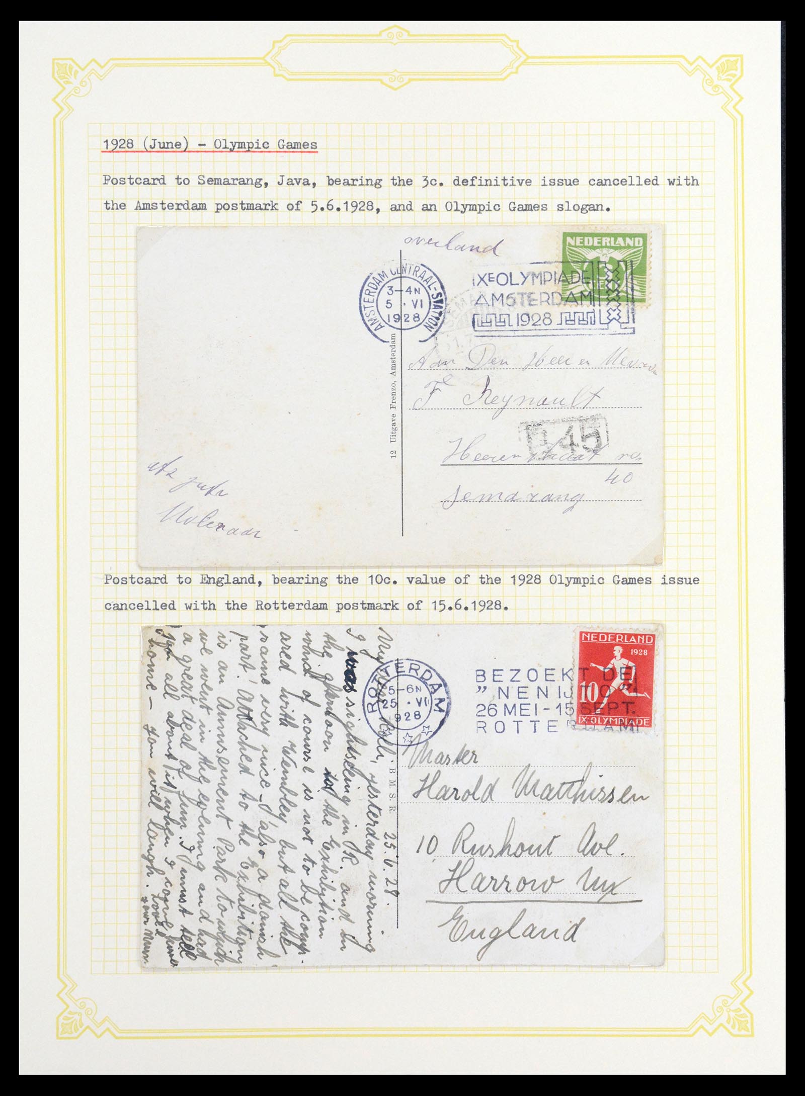 36600 090 - Postzegelverzameling 36600 Netherlands covers 1899-1952.
