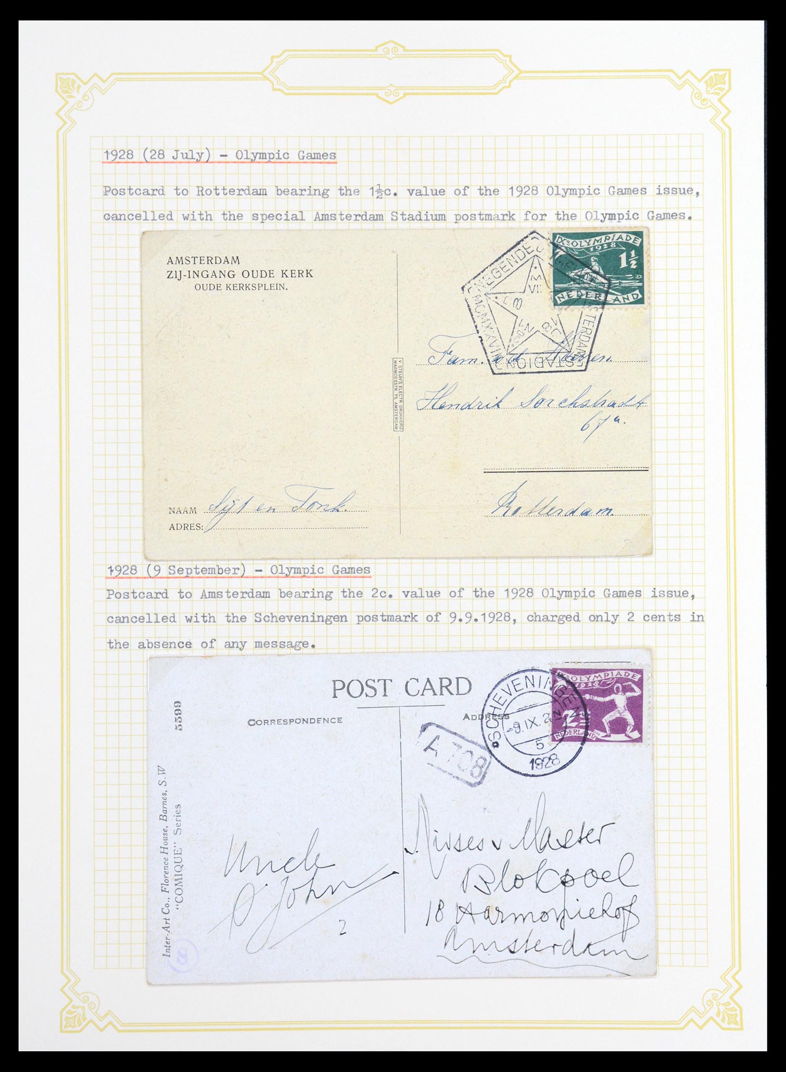36600 091 - Postzegelverzameling 36600 Netherlands covers 1899-1952.