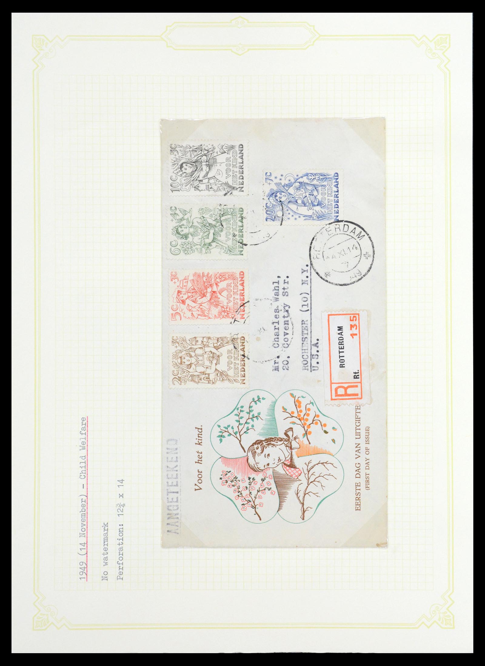 36600 181 - Stamp collection 36600 Nederland brieven 1899-1952.