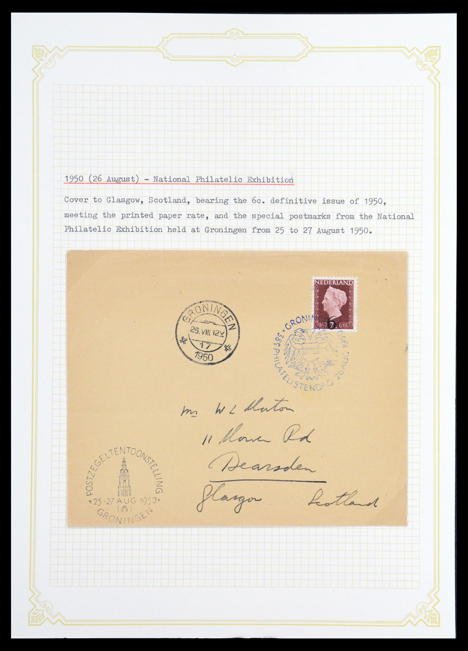 36600 183 - Stamp collection 36600 Nederland brieven 1899-1952.
