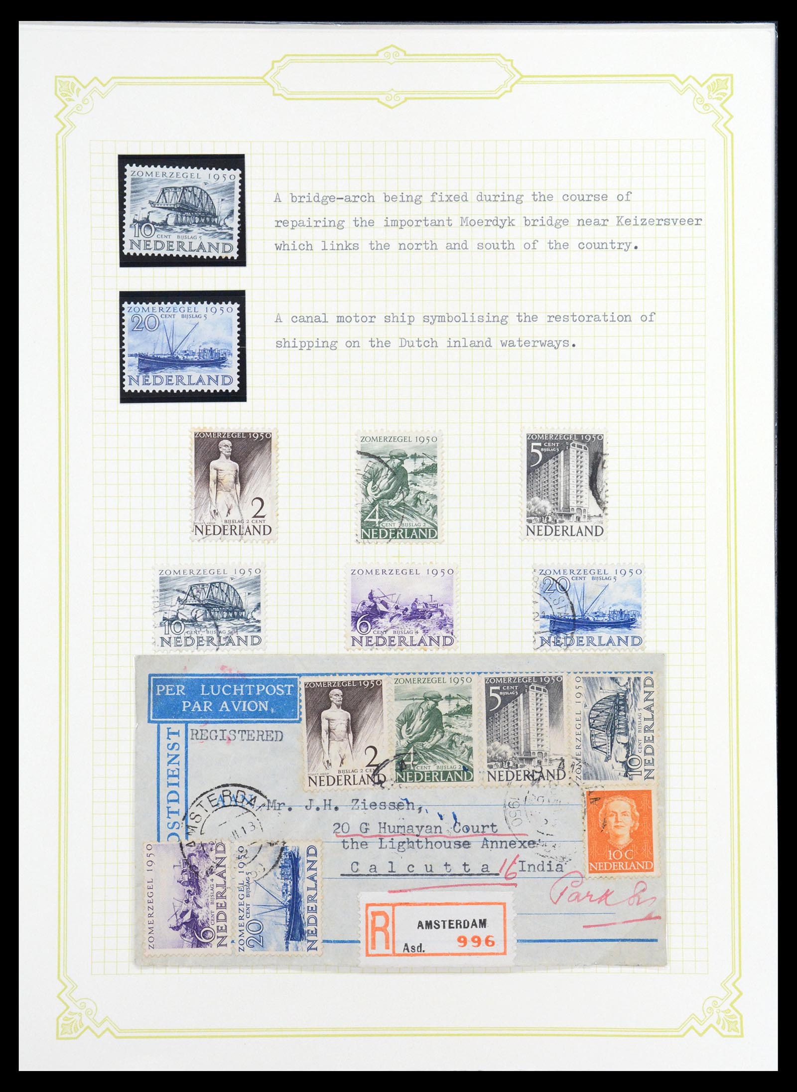 36600 184 - Stamp collection 36600 Nederland brieven 1899-1952.