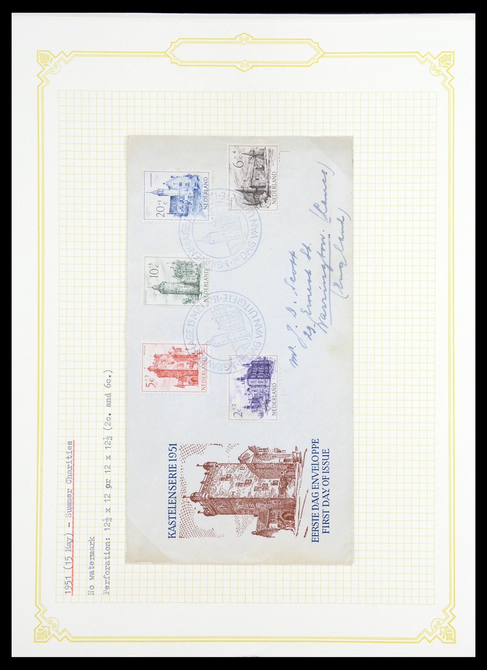 36600 188 - Stamp collection 36600 Nederland brieven 1899-1952.