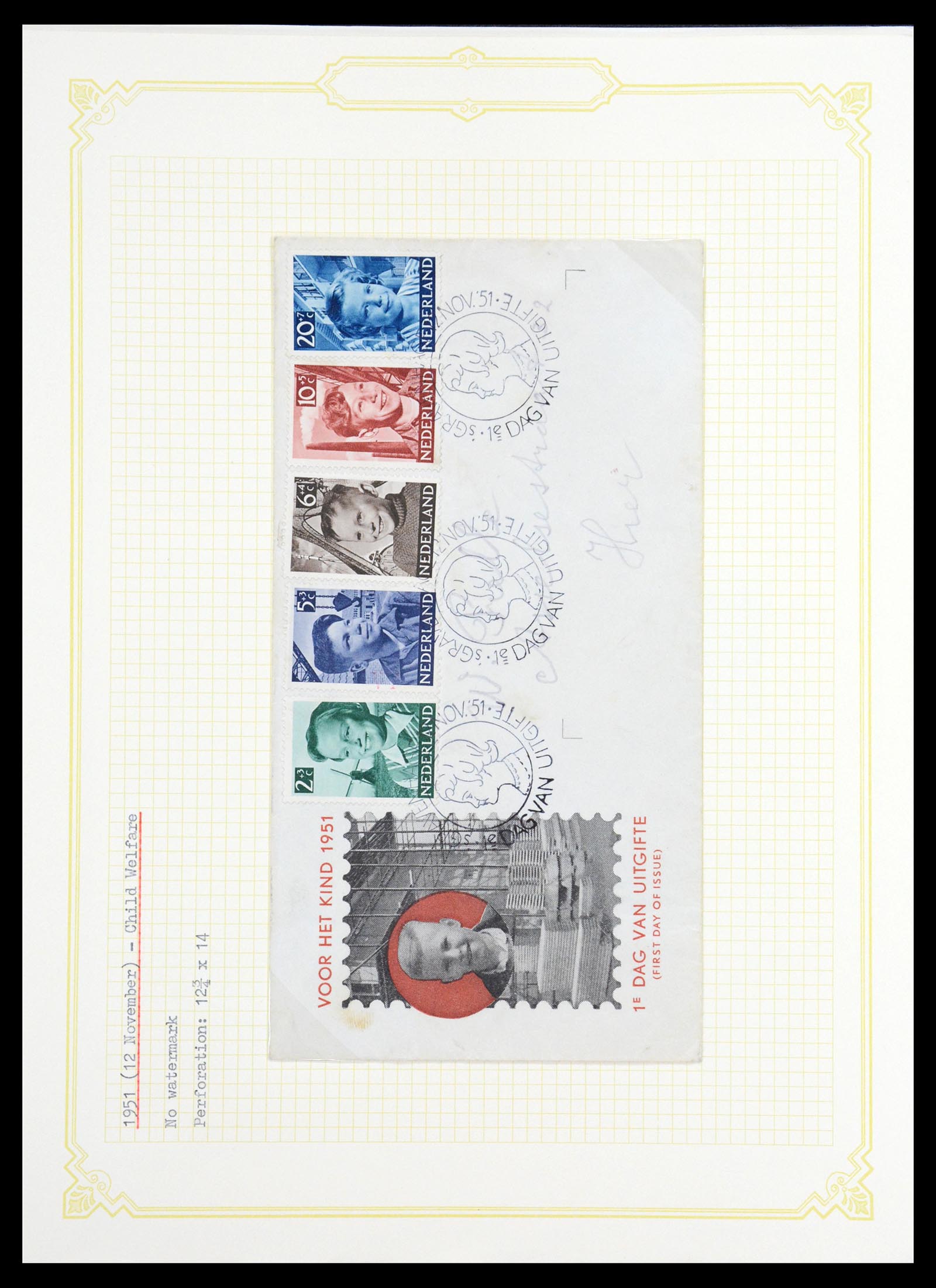 36600 189 - Stamp collection 36600 Nederland brieven 1899-1952.