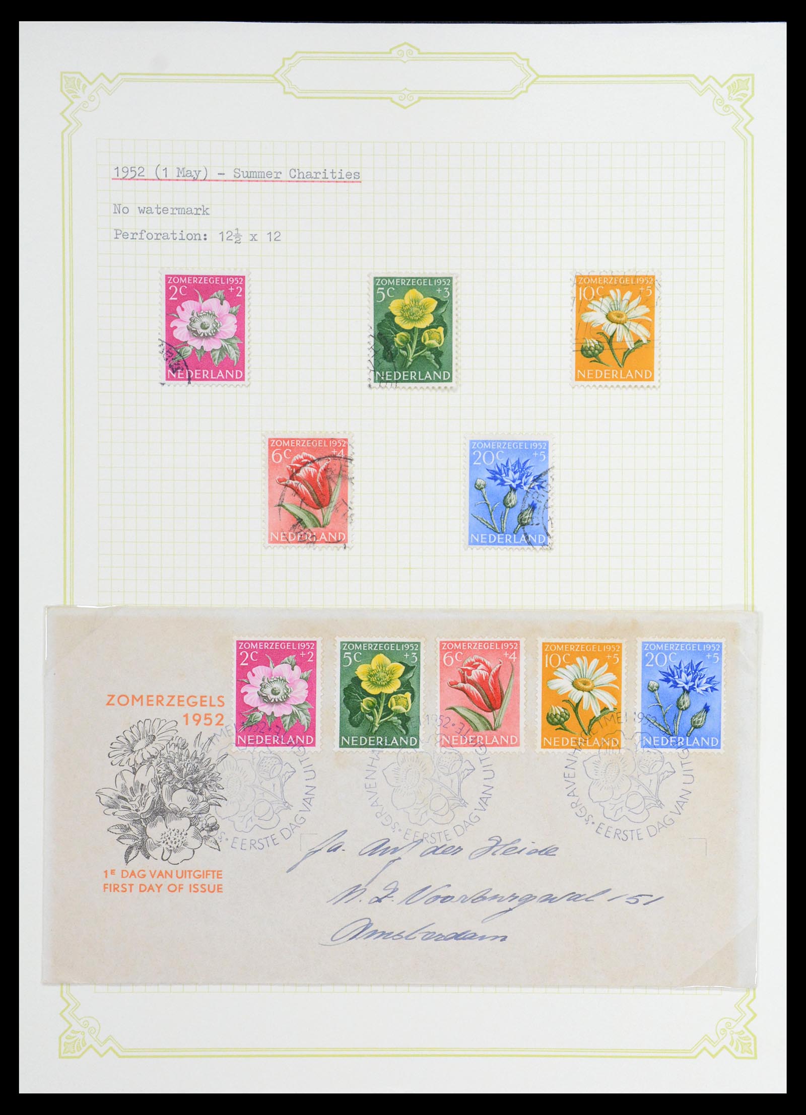 36600 194 - Stamp collection 36600 Nederland brieven 1899-1952.