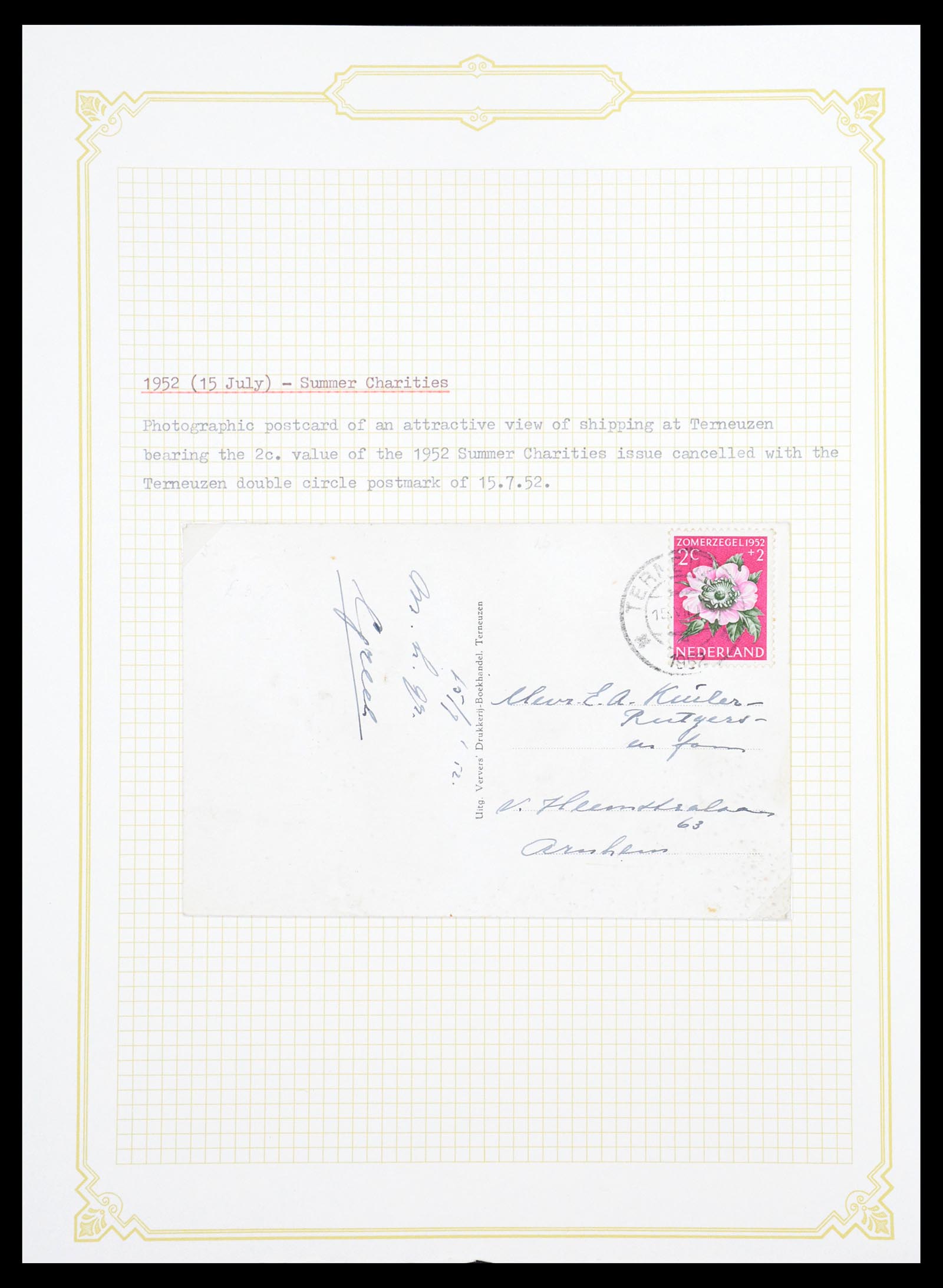 36600 195 - Stamp collection 36600 Nederland brieven 1899-1952.