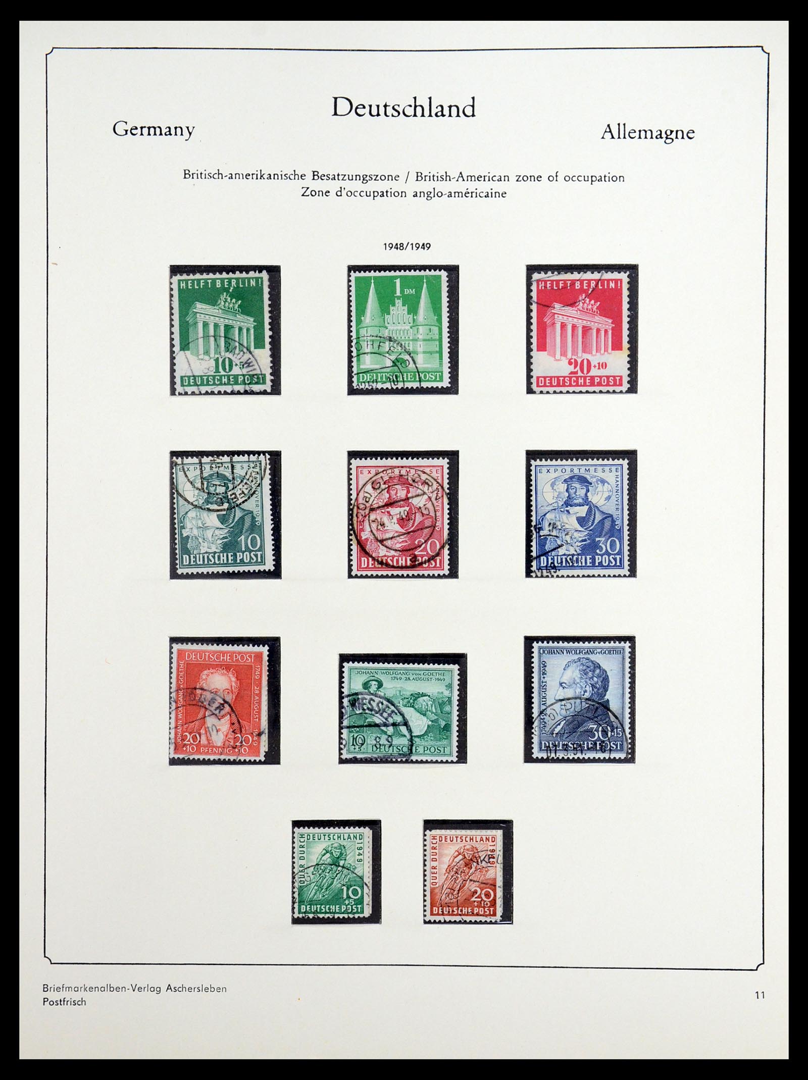 36602 009 - Stamp collection 36602 Bundespost 1945-1979.