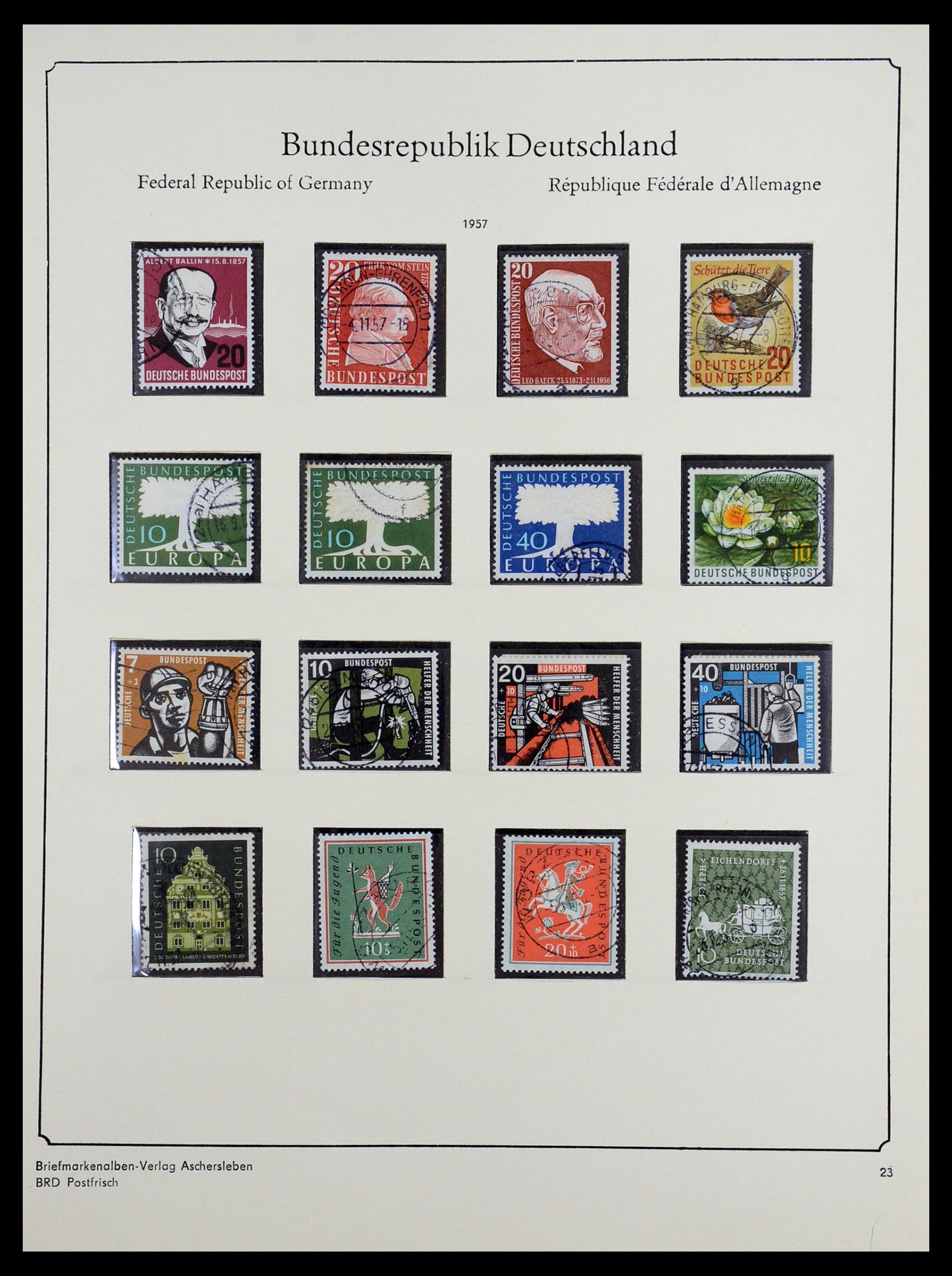 36602 021 - Stamp collection 36602 Bundespost 1945-1979.
