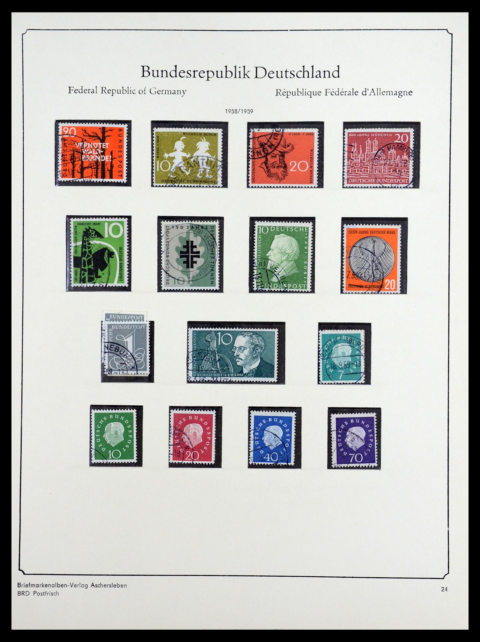 36602 022 - Postzegelverzameling 36602 Bundespost 1945-1979.