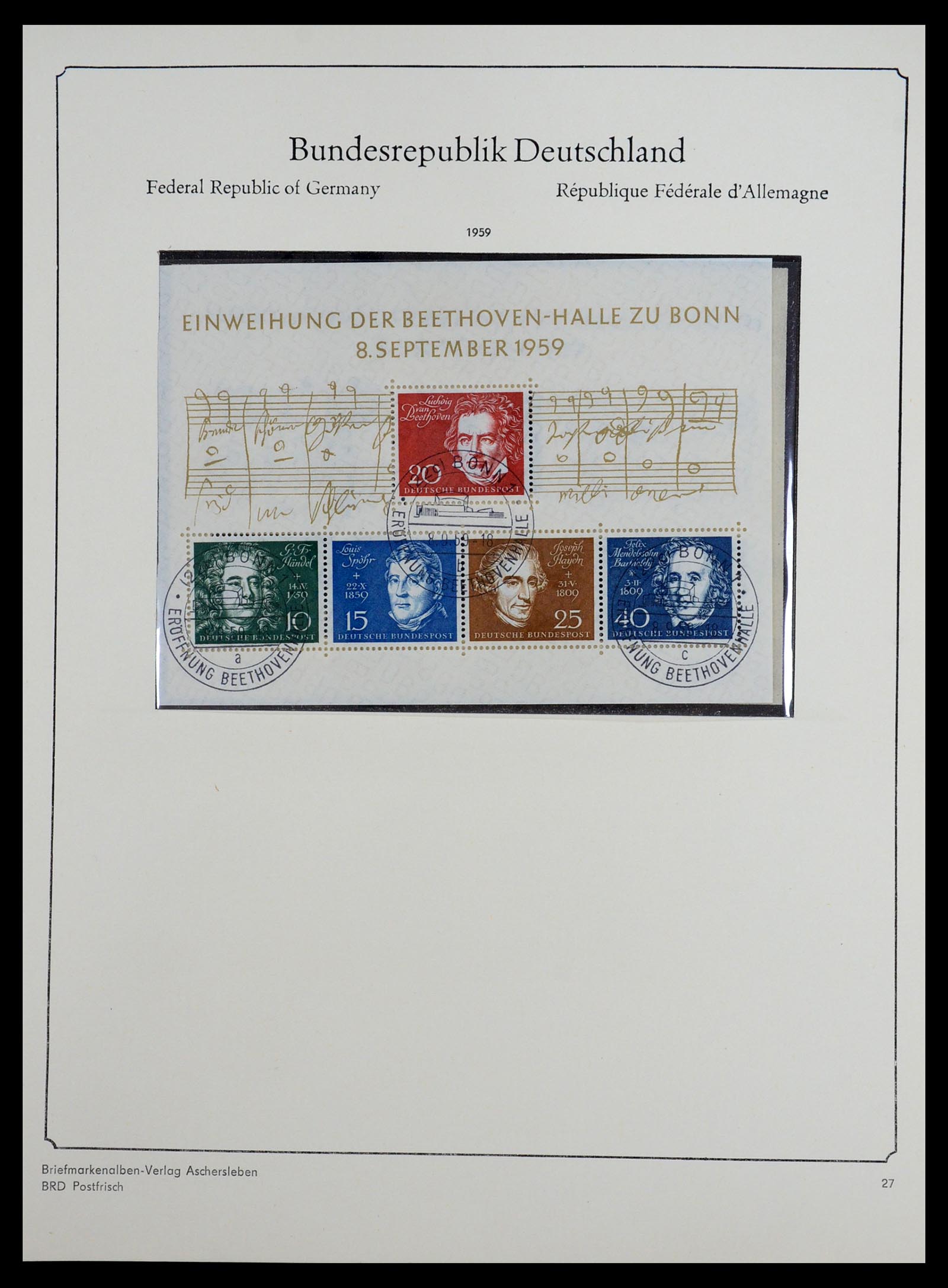 36602 025 - Postzegelverzameling 36602 Bundespost 1945-1979.