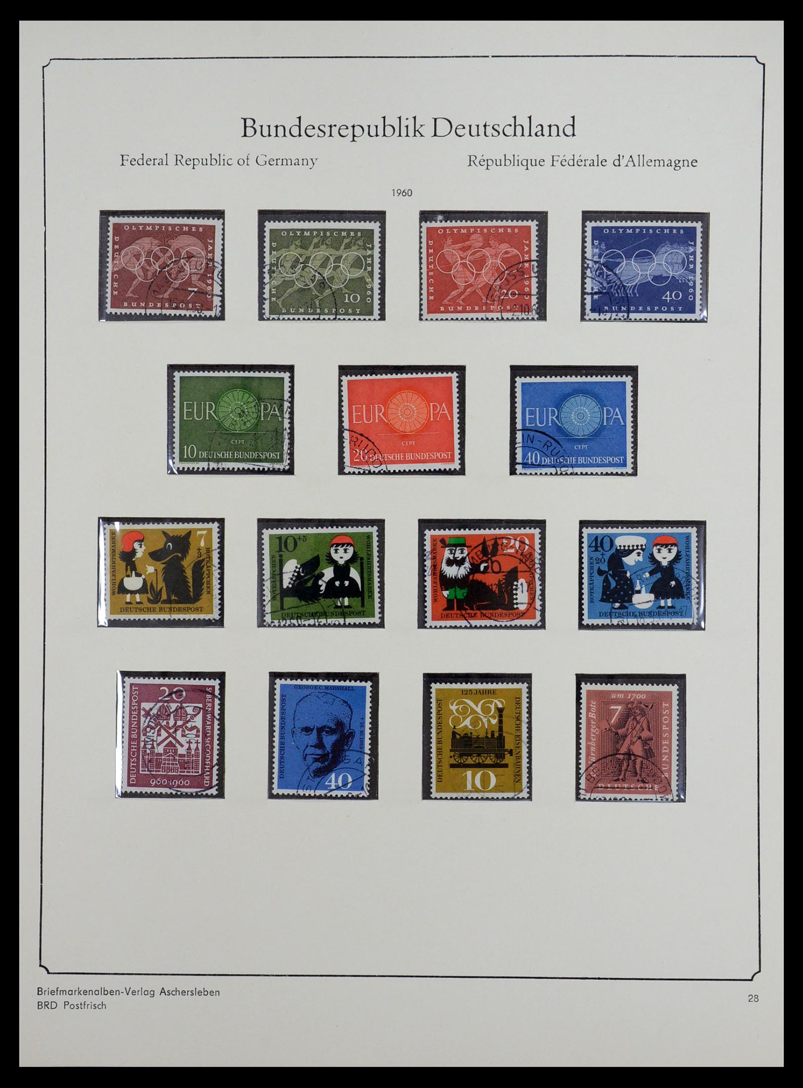 36602 026 - Postzegelverzameling 36602 Bundespost 1945-1979.