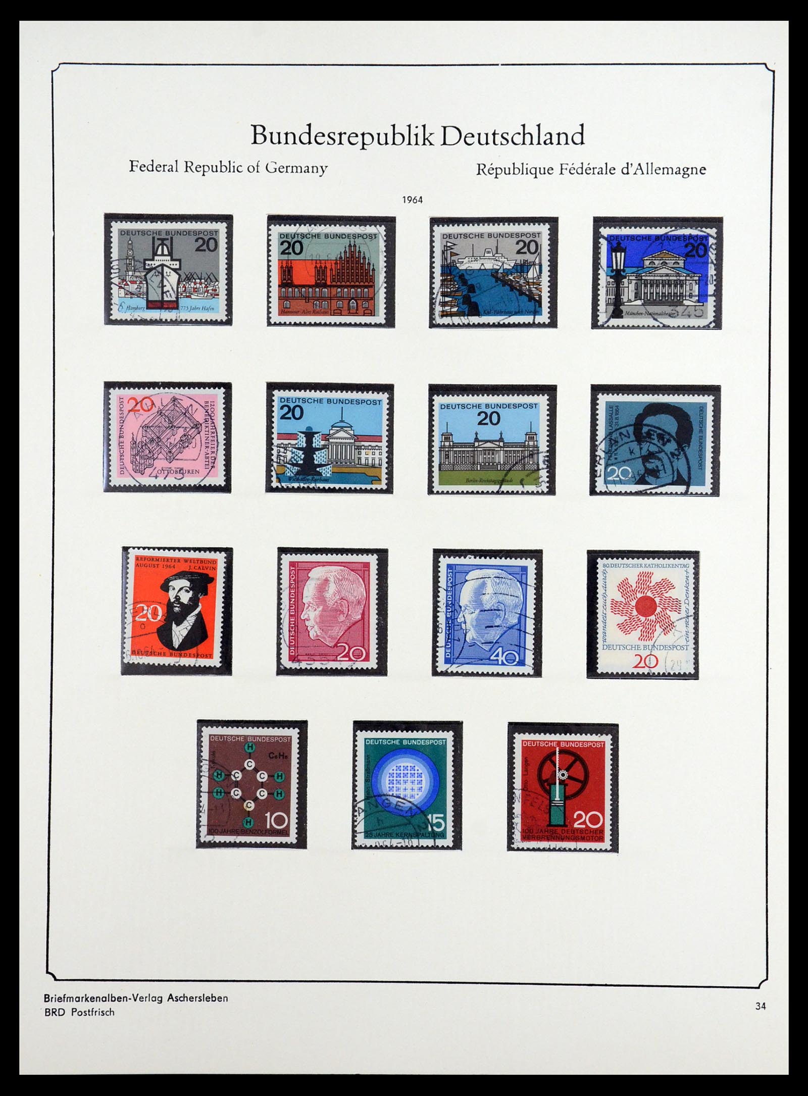 36602 032 - Stamp collection 36602 Bundespost 1945-1979.
