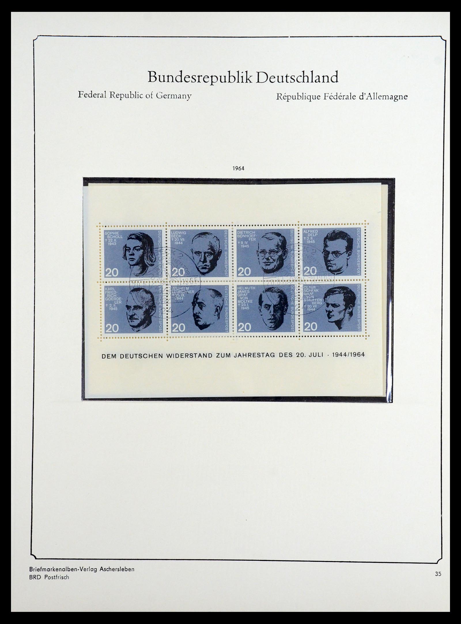 36602 033 - Postzegelverzameling 36602 Bundespost 1945-1979.