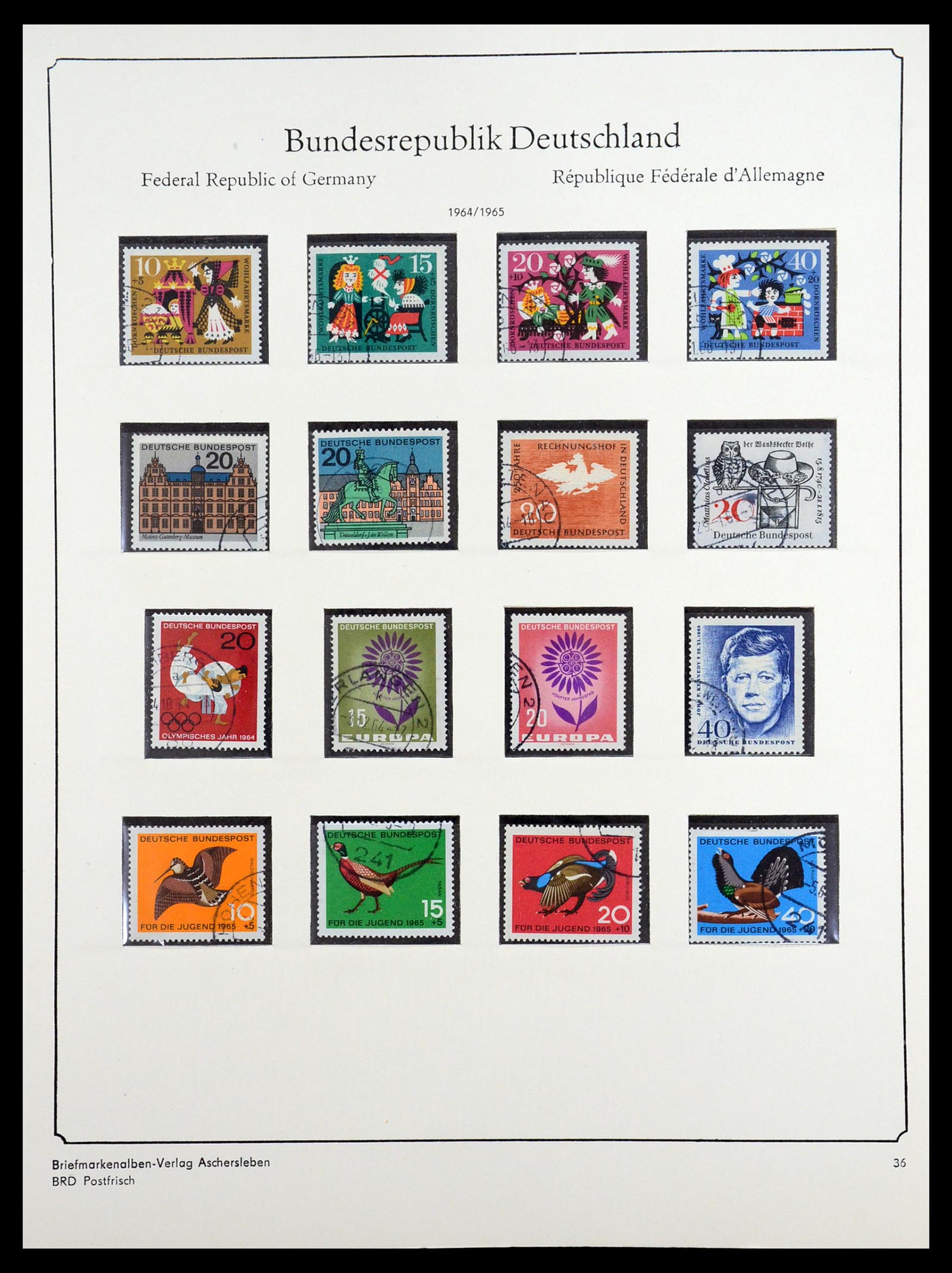 36602 034 - Postzegelverzameling 36602 Bundespost 1945-1979.