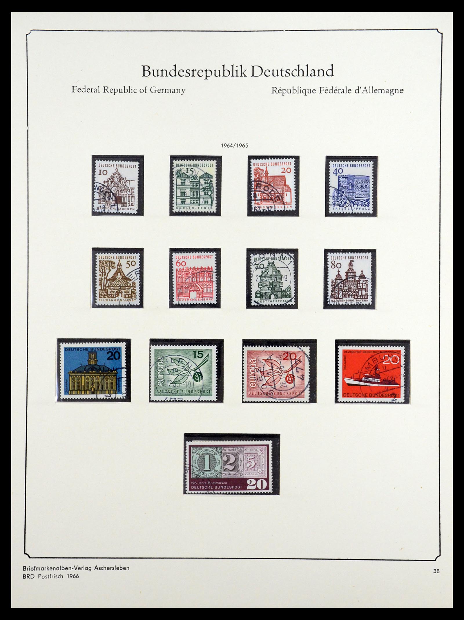 36602 036 - Stamp collection 36602 Bundespost 1945-1979.