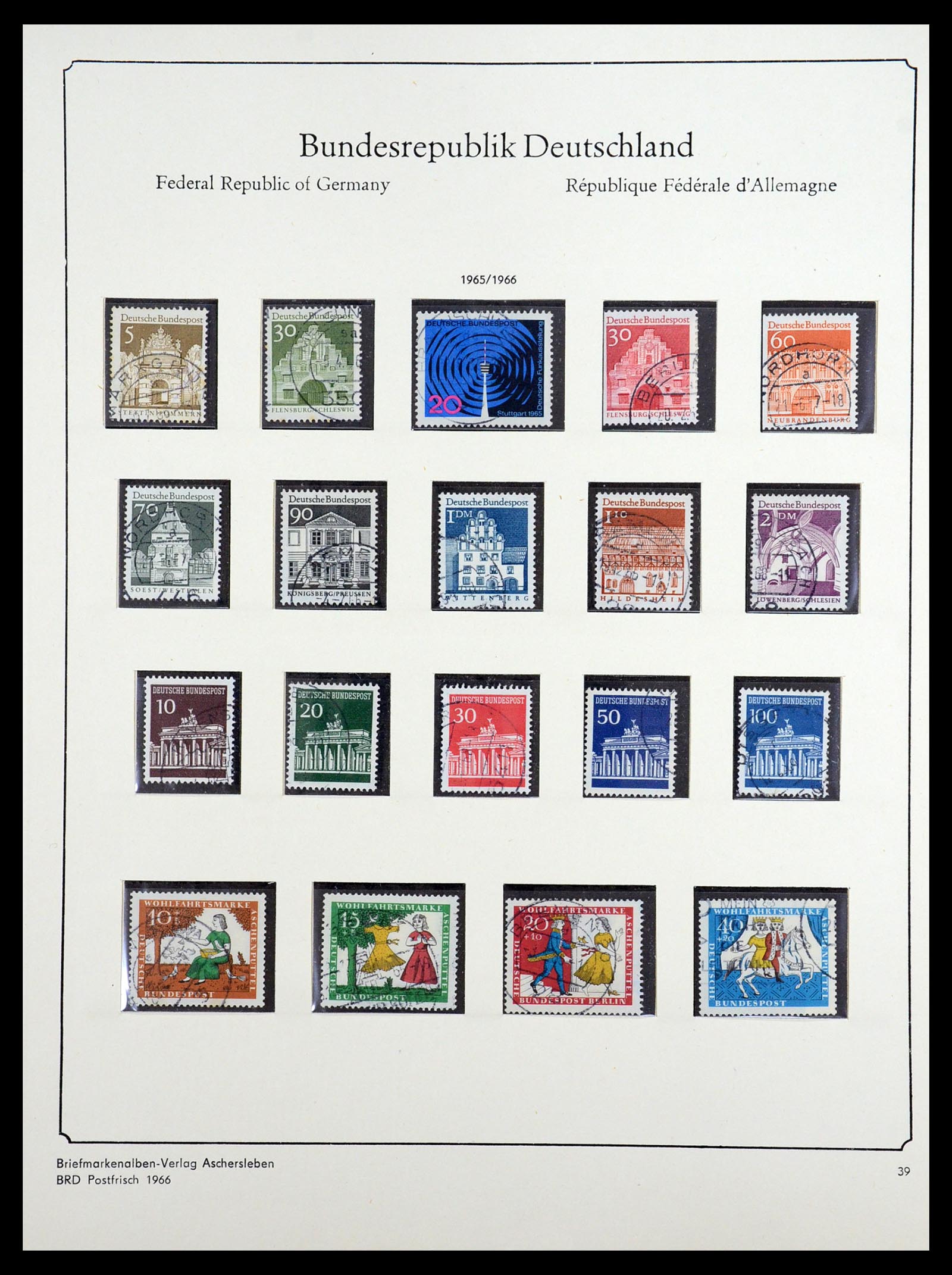36602 037 - Postzegelverzameling 36602 Bundespost 1945-1979.