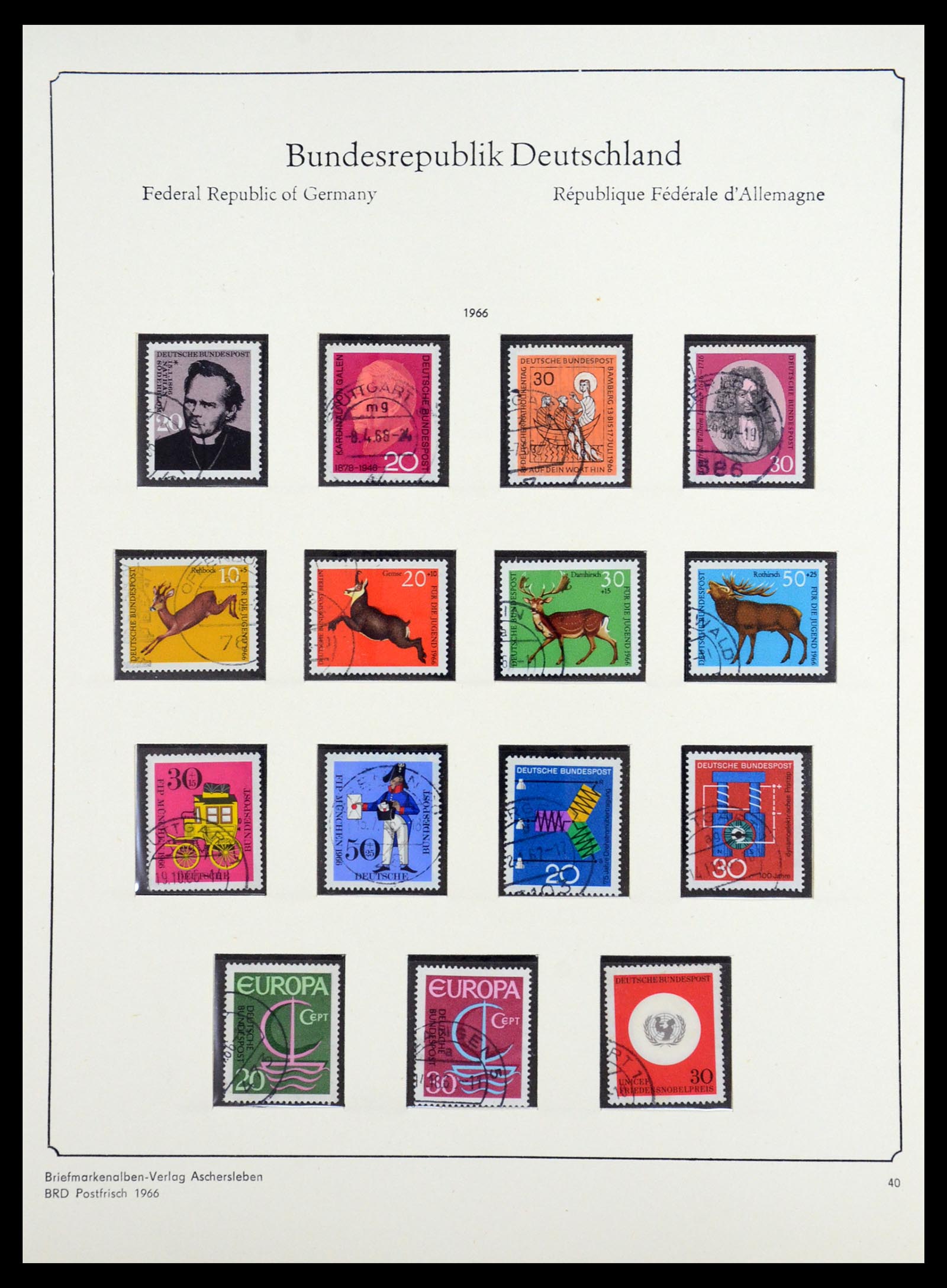36602 038 - Postzegelverzameling 36602 Bundespost 1945-1979.
