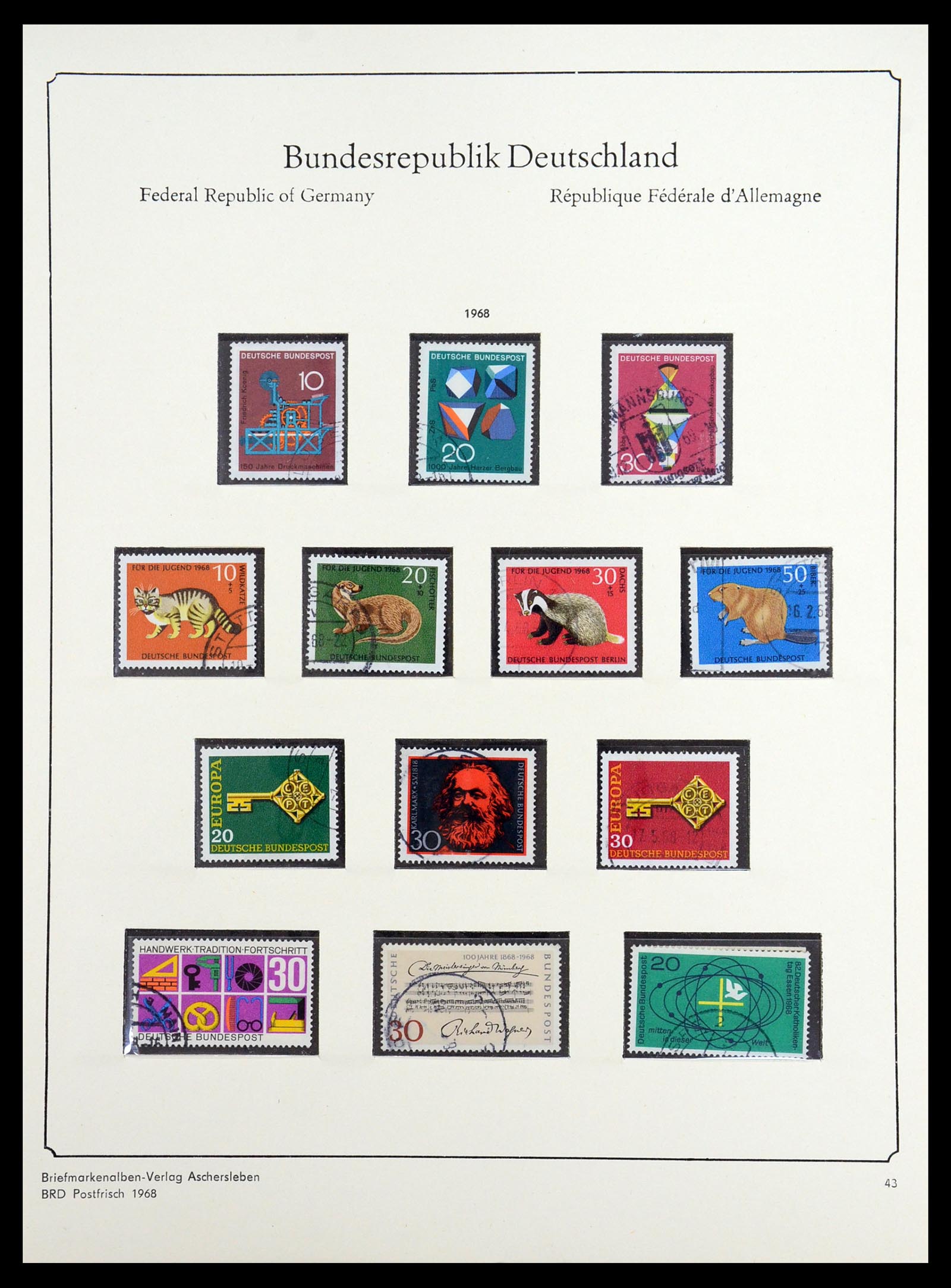 36602 041 - Postzegelverzameling 36602 Bundespost 1945-1979.