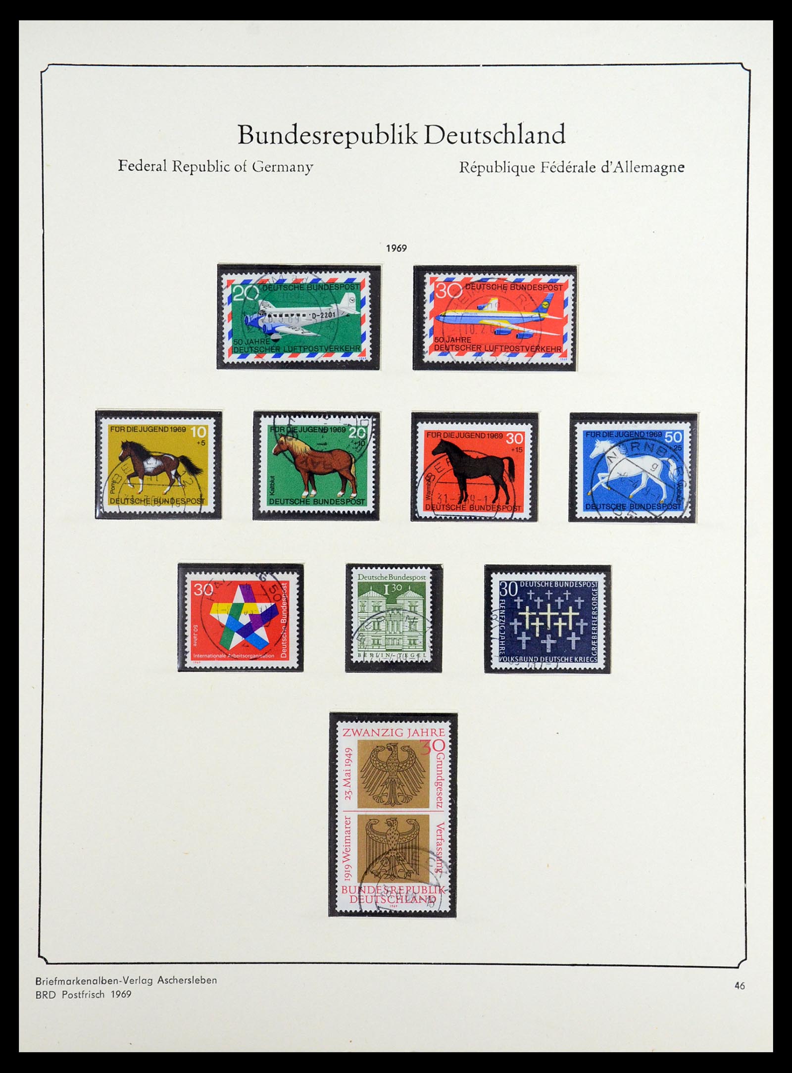 36602 044 - Postzegelverzameling 36602 Bundespost 1945-1979.
