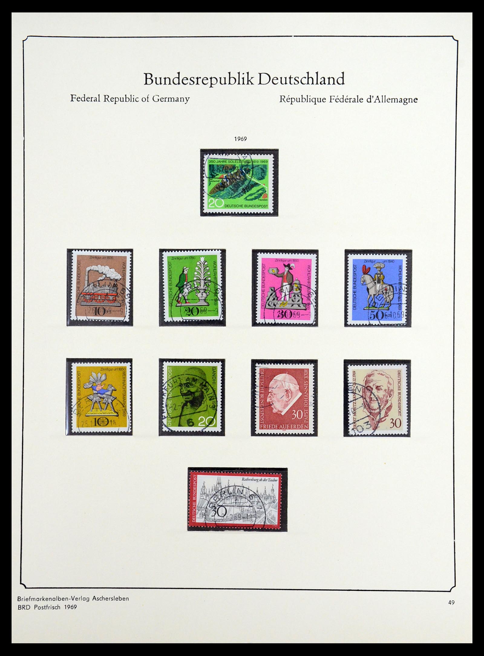 36602 047 - Postzegelverzameling 36602 Bundespost 1945-1979.